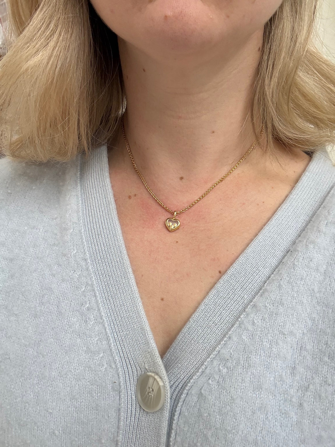 Chopard Happy Diamonds Gold Heart Pendant Necklace 79/4611-20