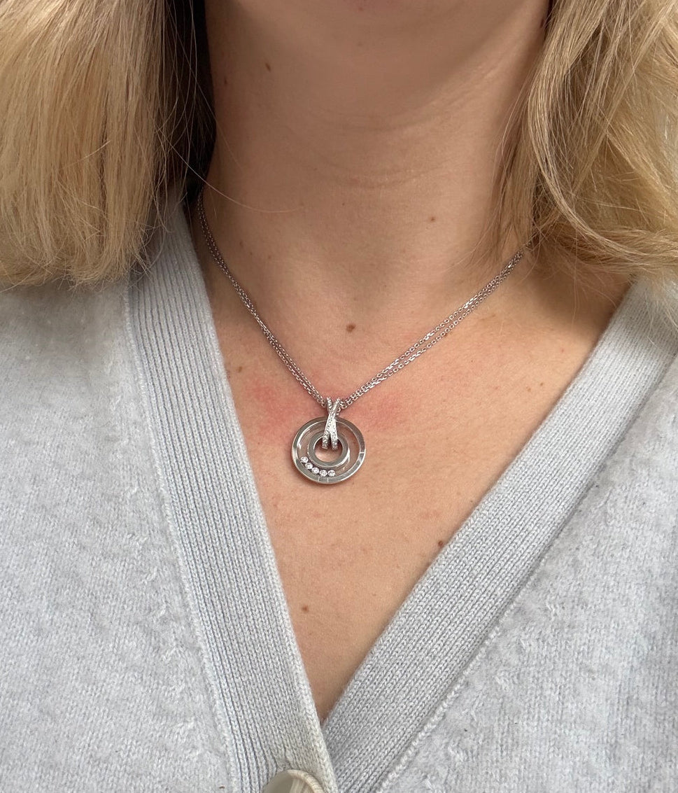 Chopard Happy Diamonds Gold Pendant Necklace 796249-1001