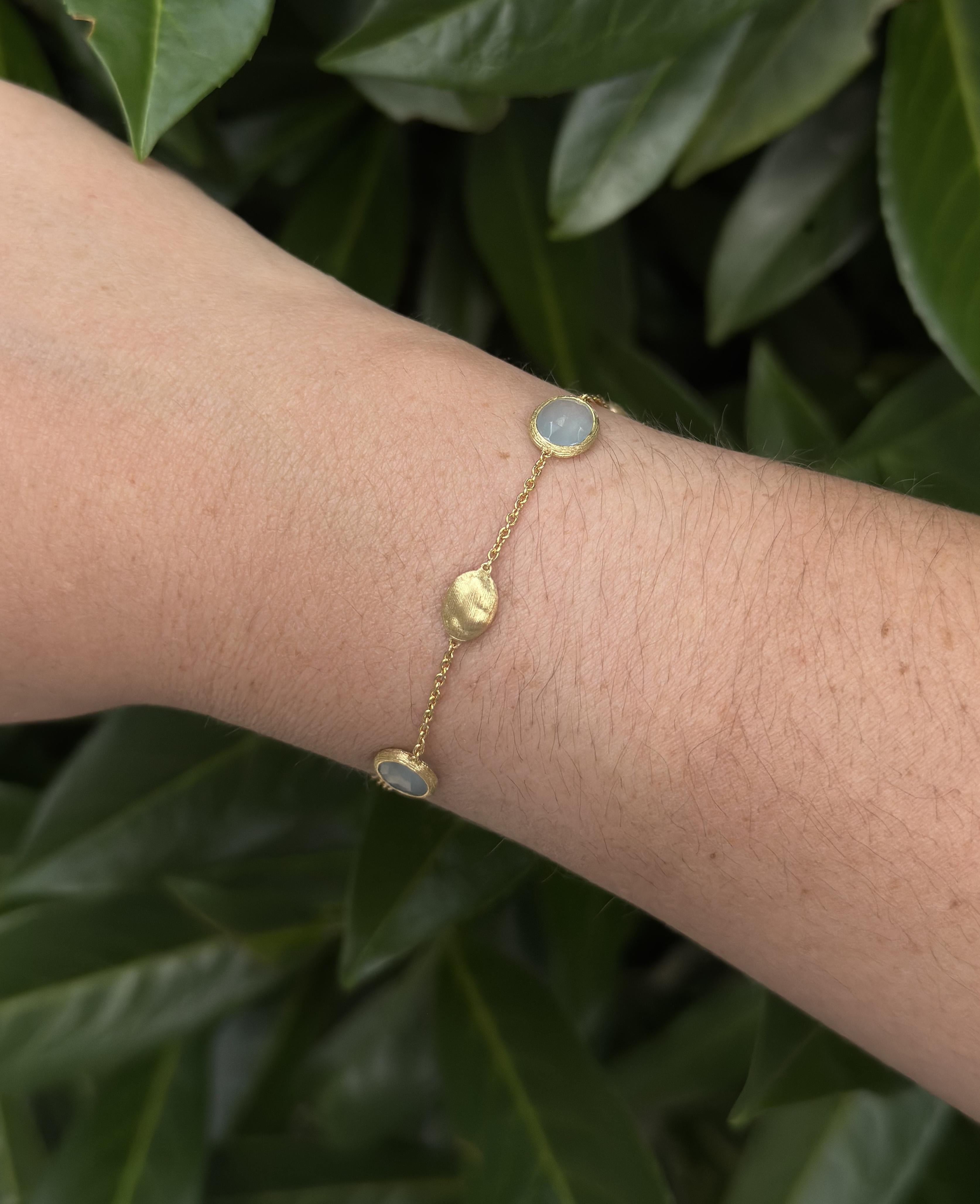 Marco Bicego Siviglia Aquamarine 18k Gold Bracelet