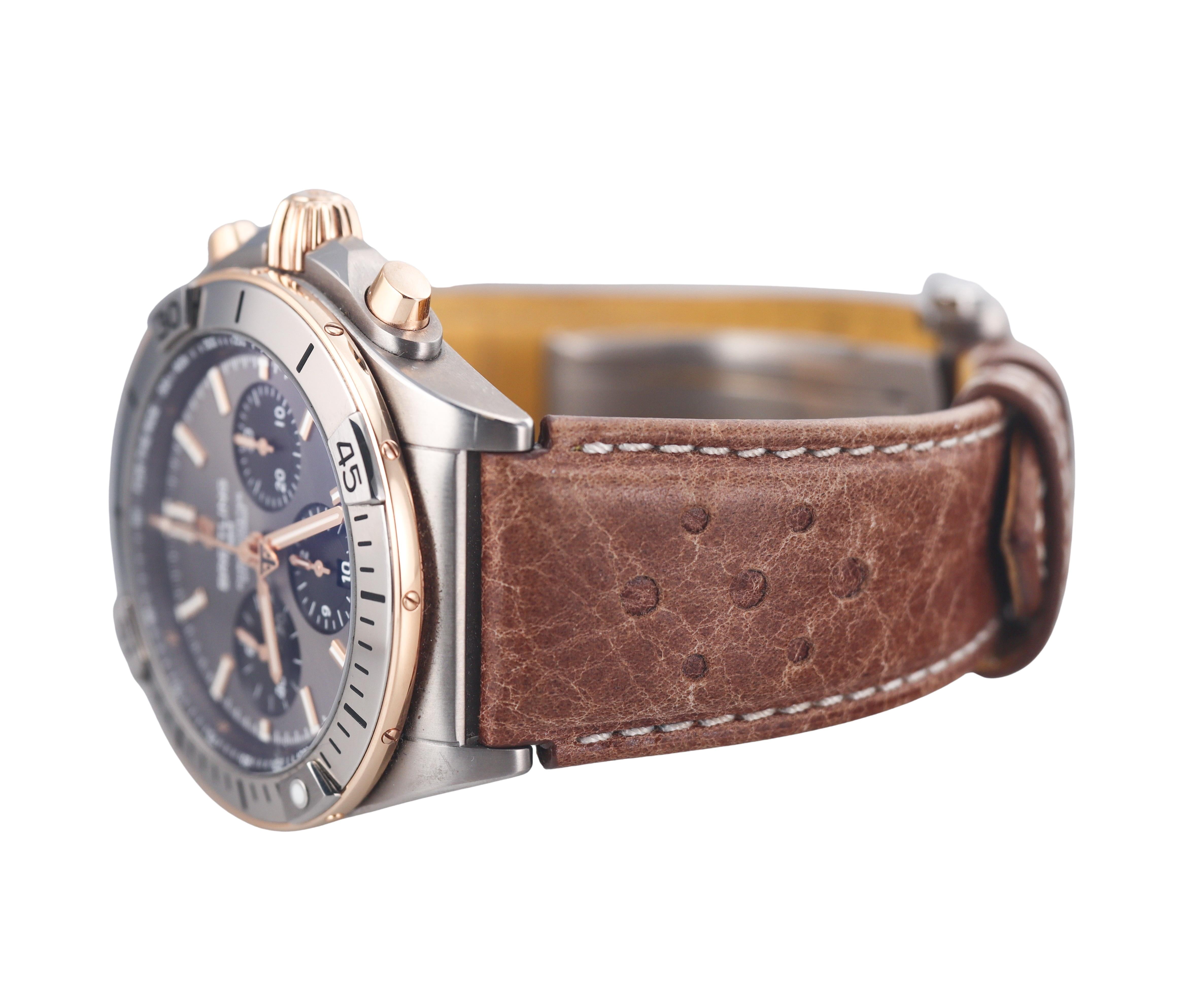 Breitling Chronomat B01 42 Triumph Rose Gold Titanium Chronograph Watch TB0134