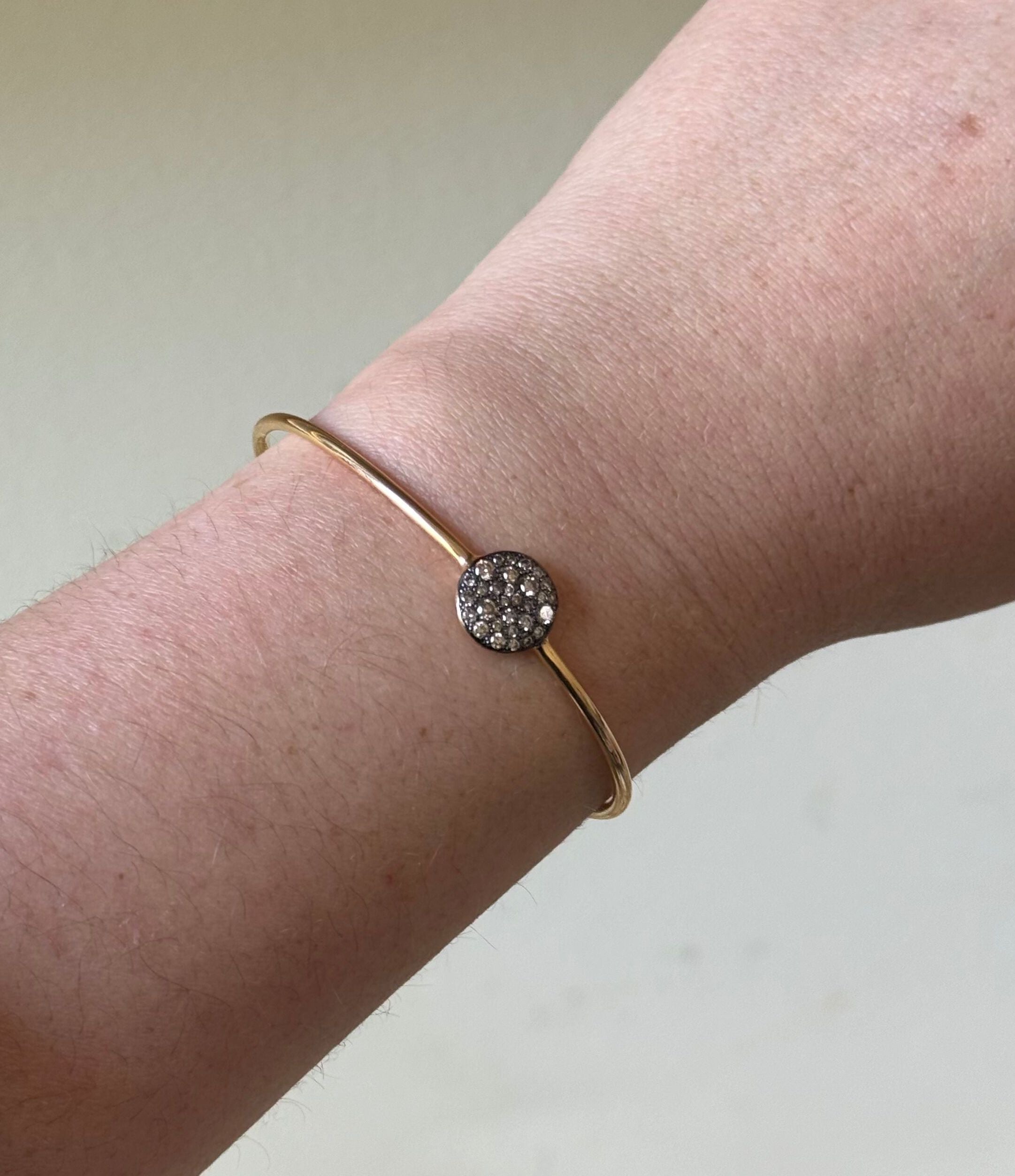 Pomellato Sabbia Fancy Diamond 18k Gold Cuff Bracelet