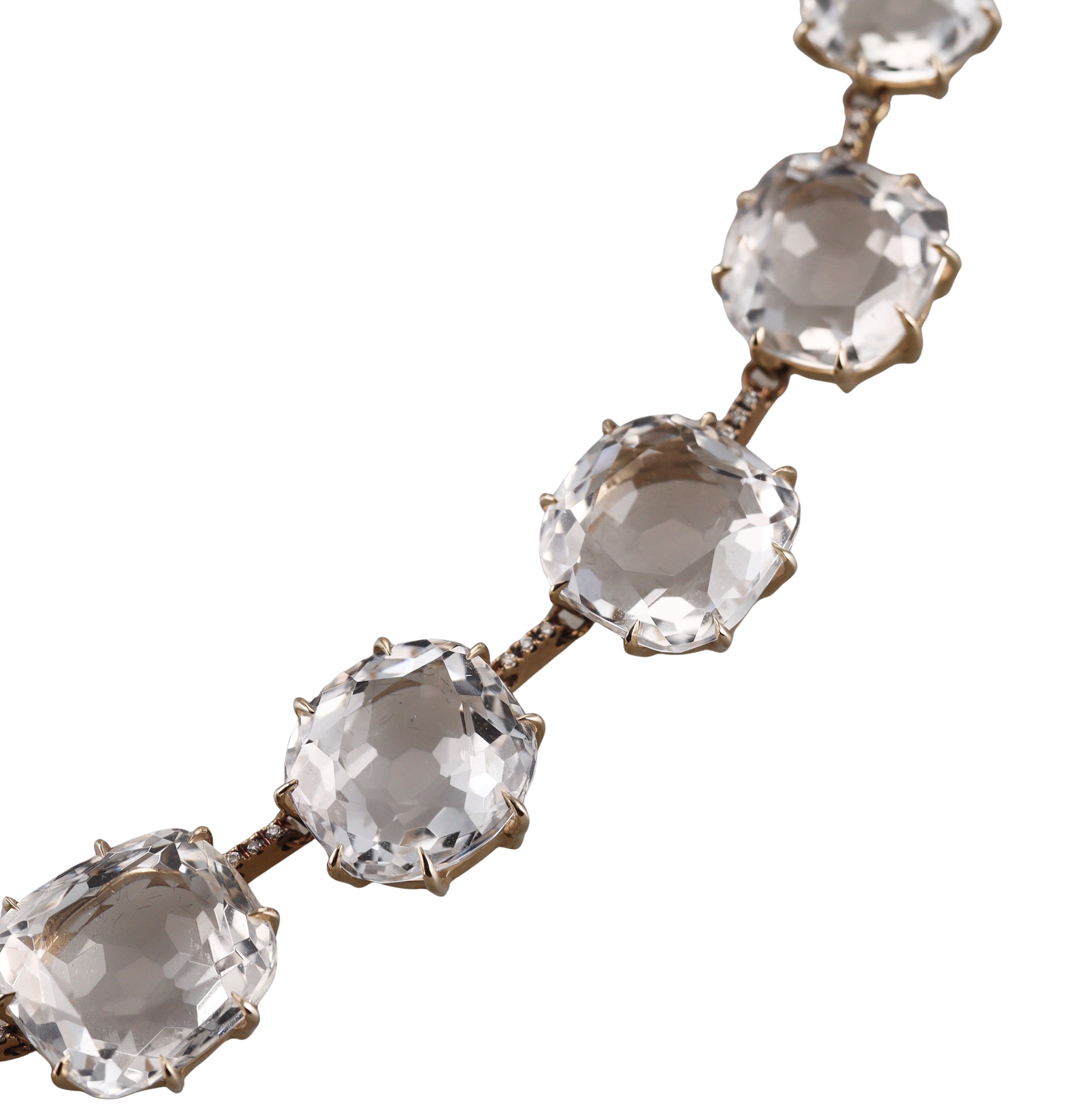 H. Stern Moonlight Noble Gold Crystal Diamond Necklace