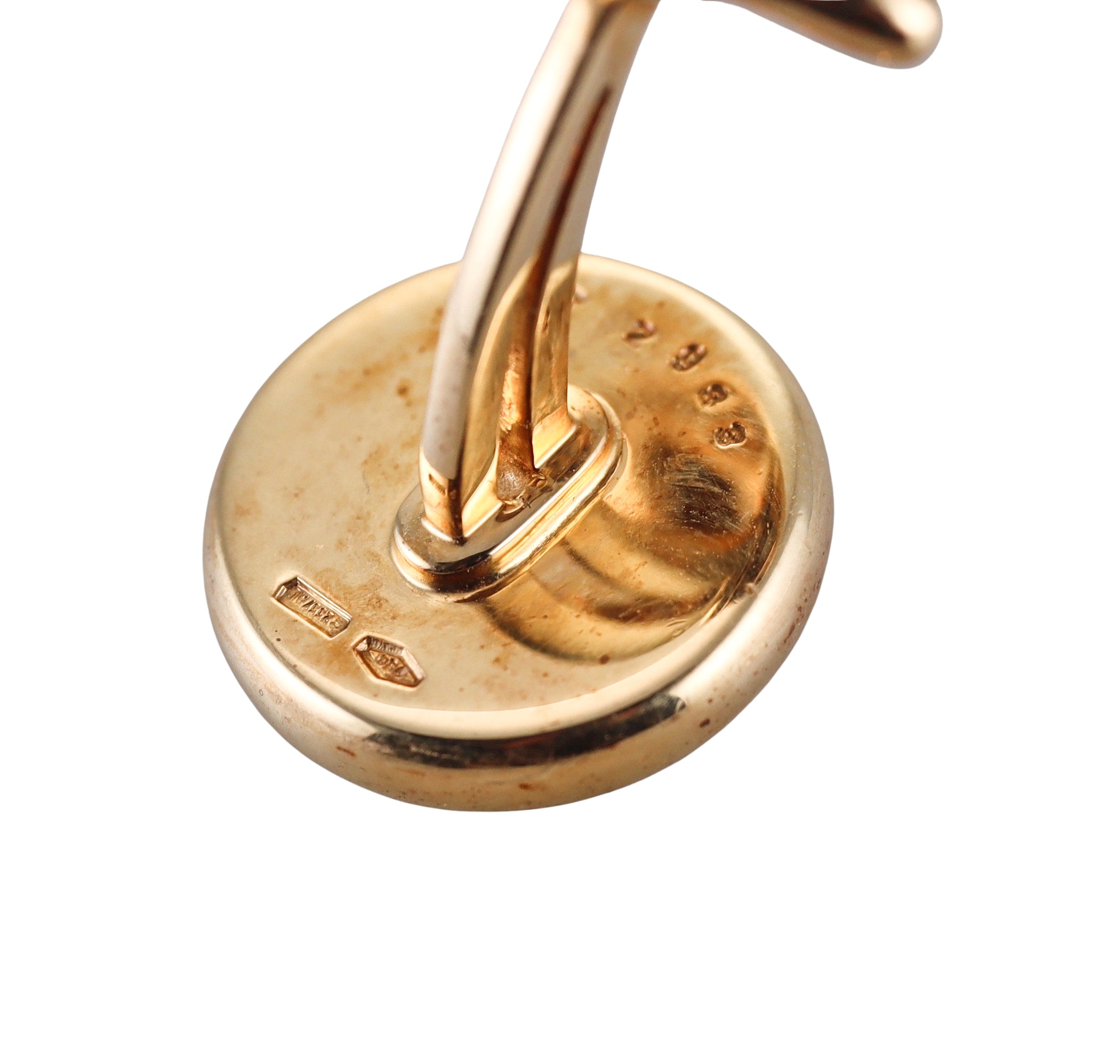 Bulgari Gold Onyx Cufflinks Stud Set