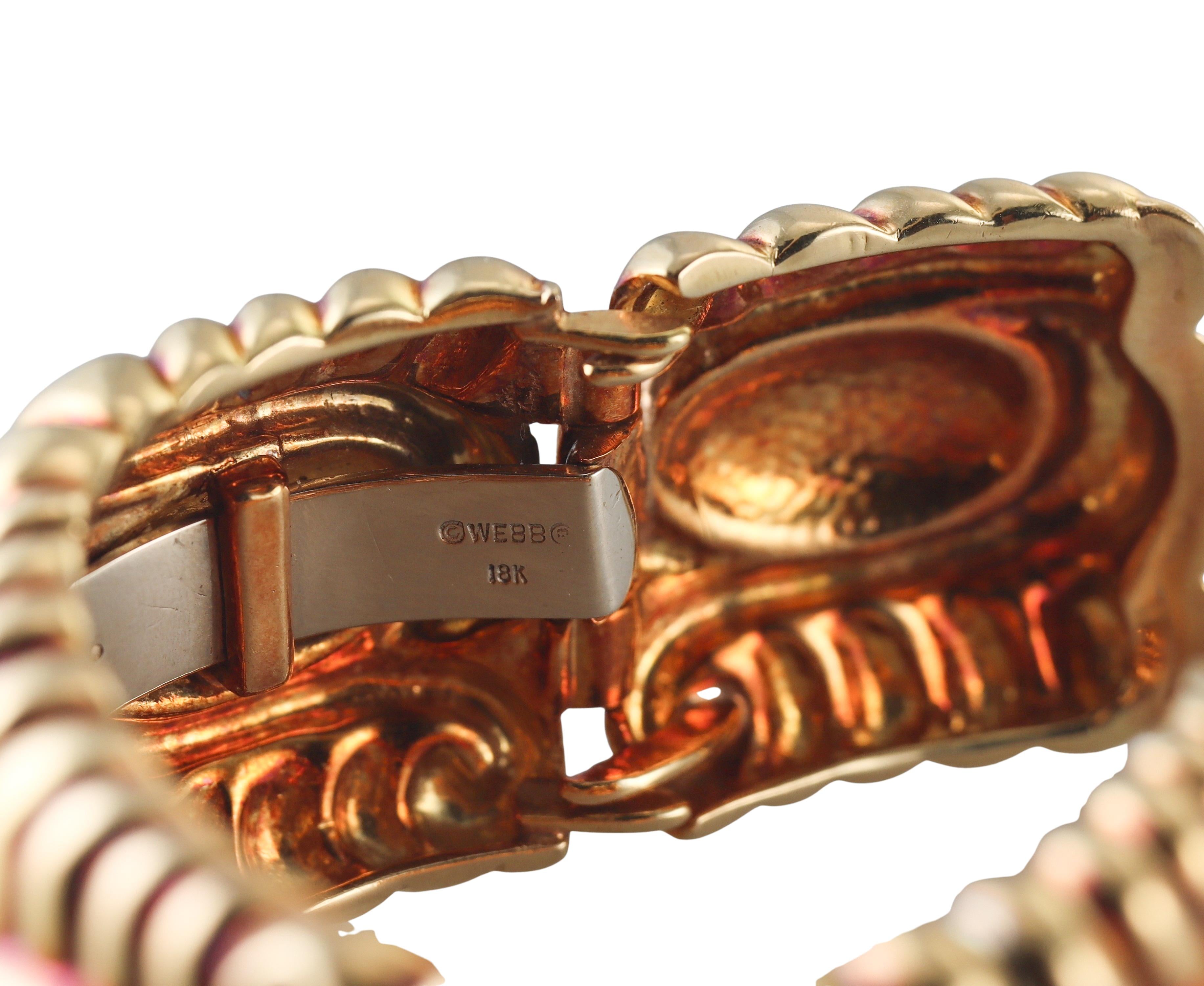David Webb Vintage Gold Cuff Bracelet