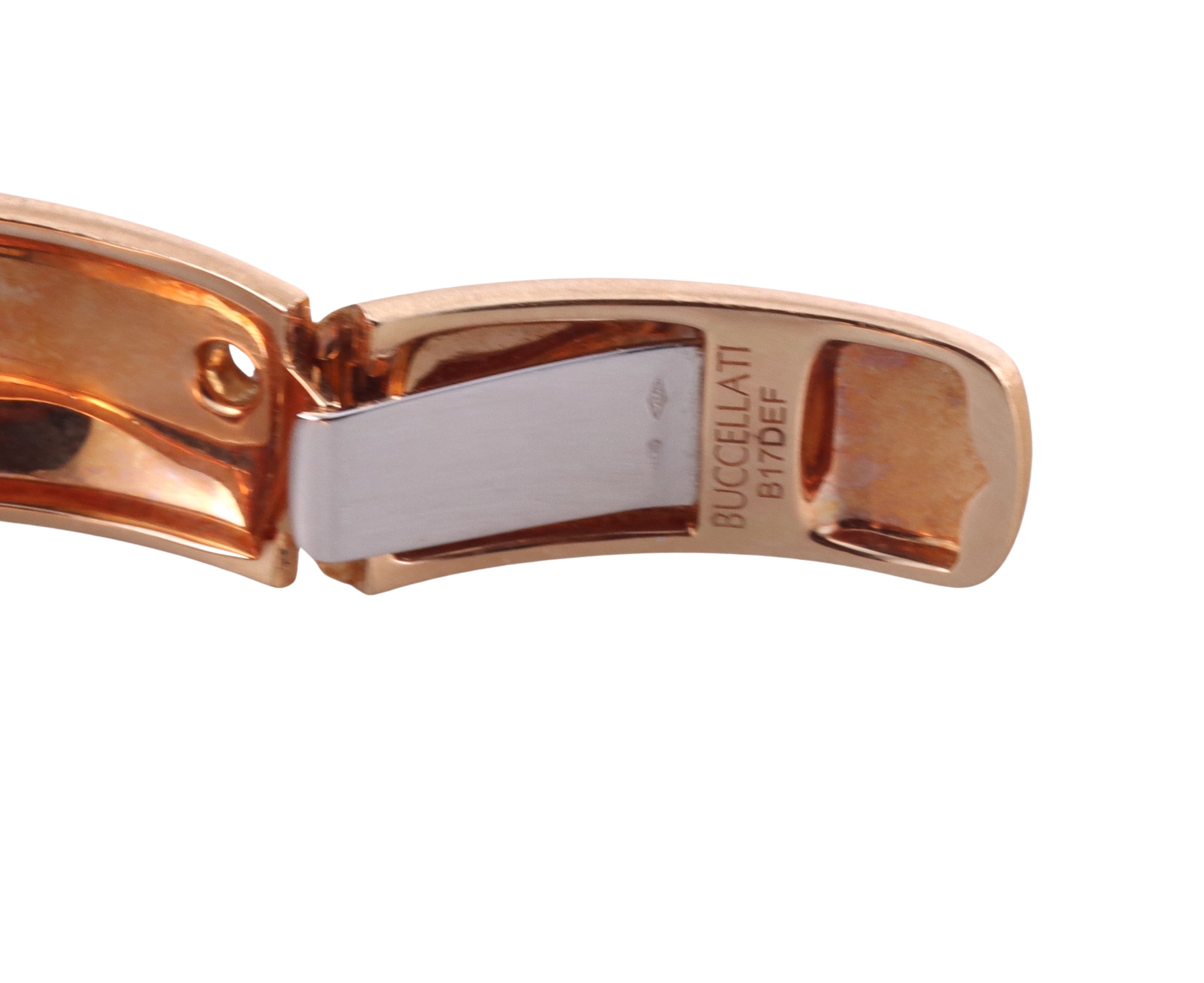 Buccellati Macri Rose Gold Diamond Cuff Bracelet