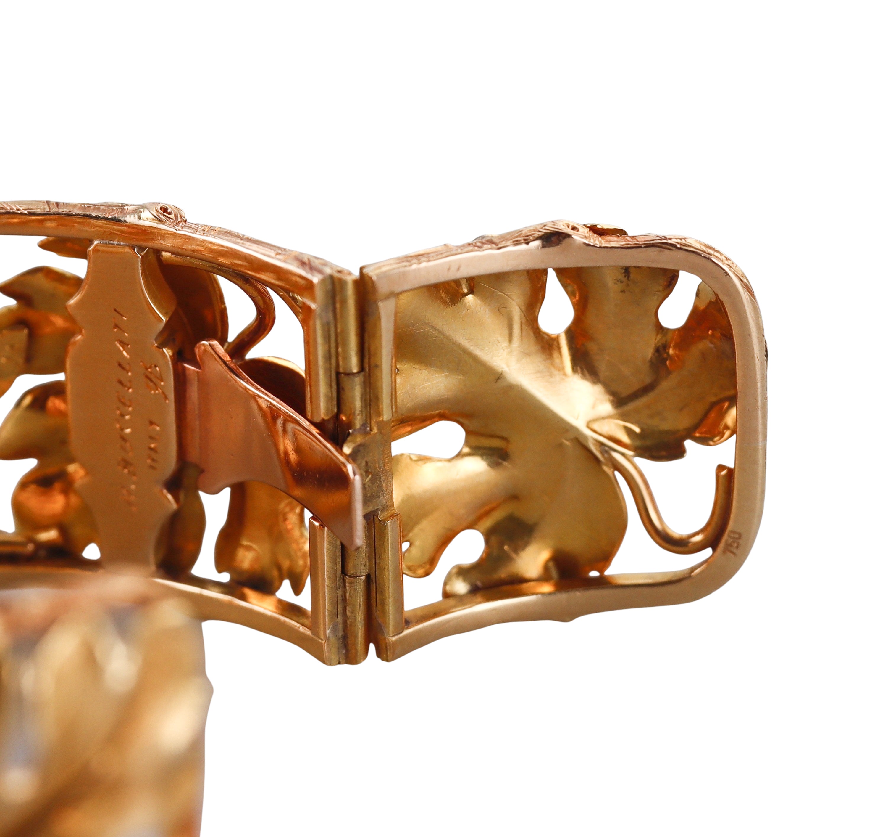 Buccellati Gold Leaf Cuff Bracelet