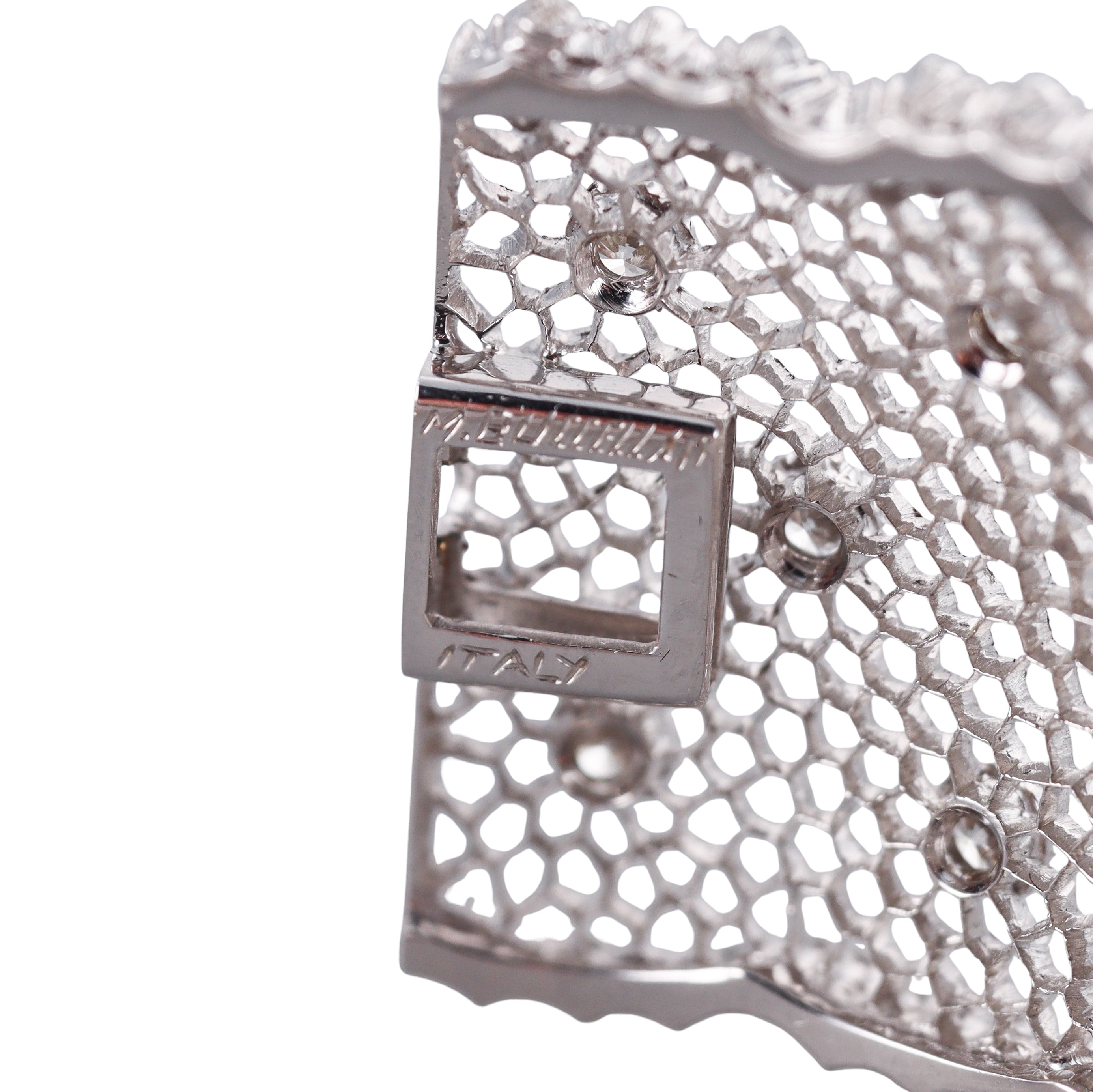 Buccellati Honeycomb Gold Diamond Bracelet