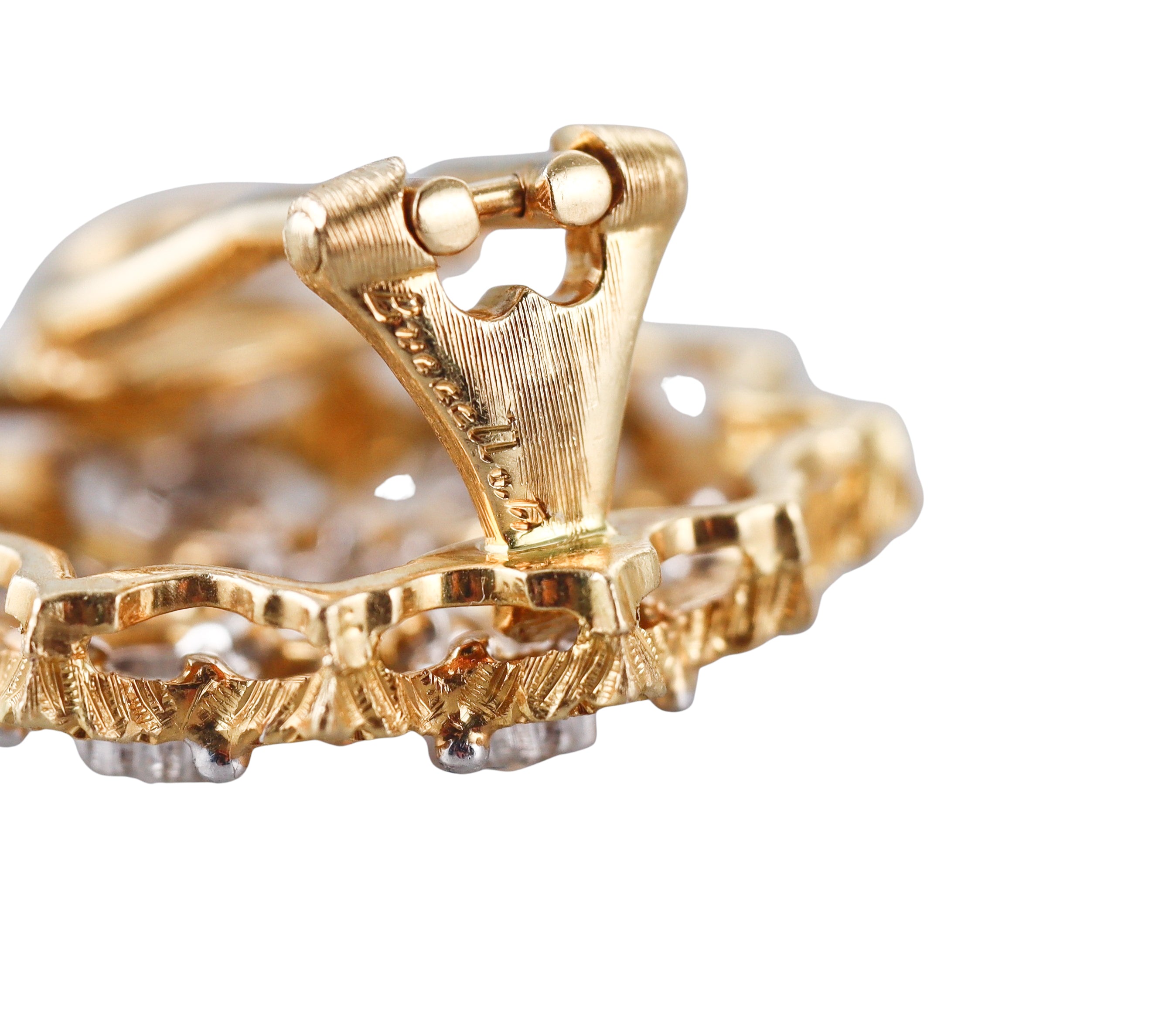 Buccellati Gold Diamond Earrings