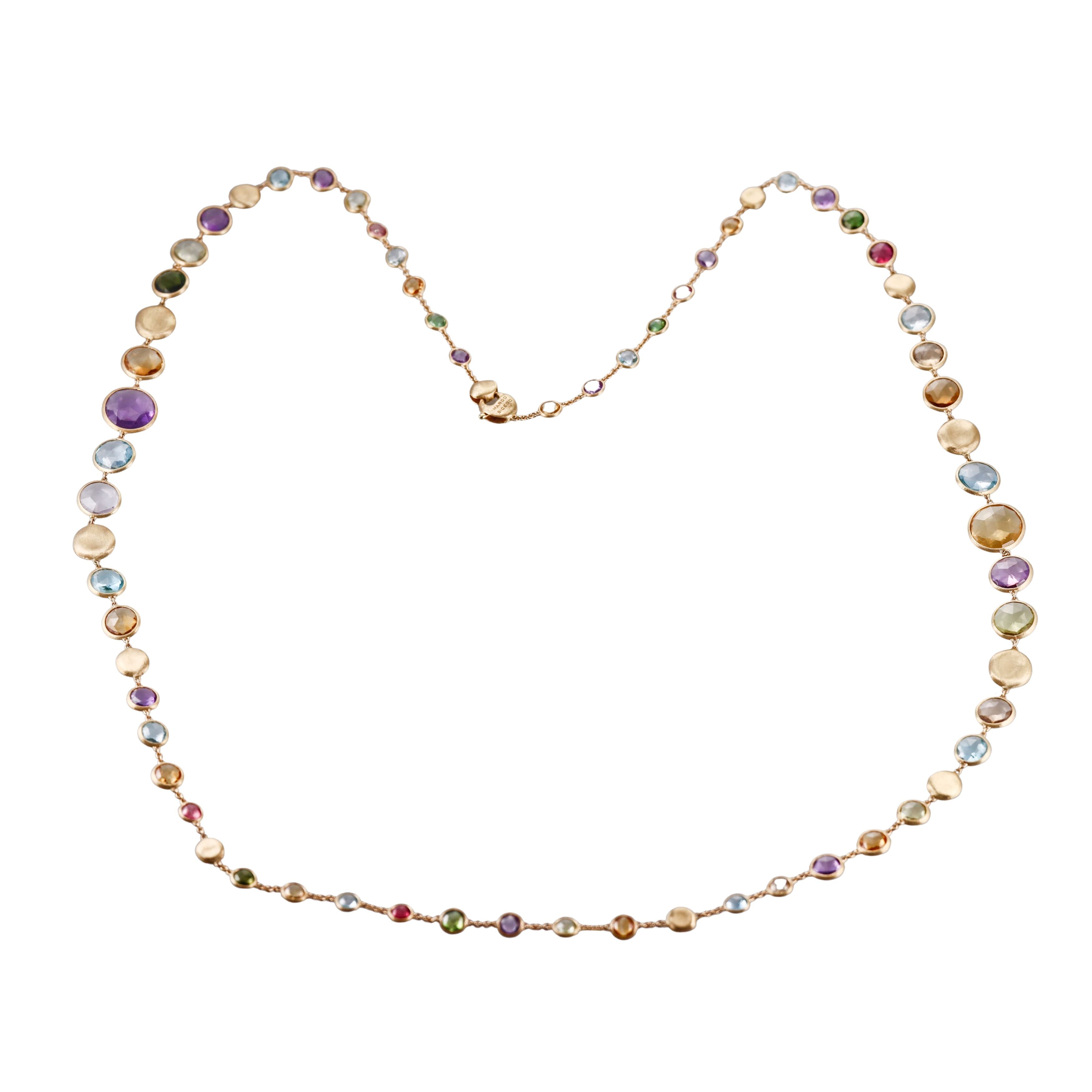 Marco Bicego Jaipur Multi Gemstone Gold Large Necklace