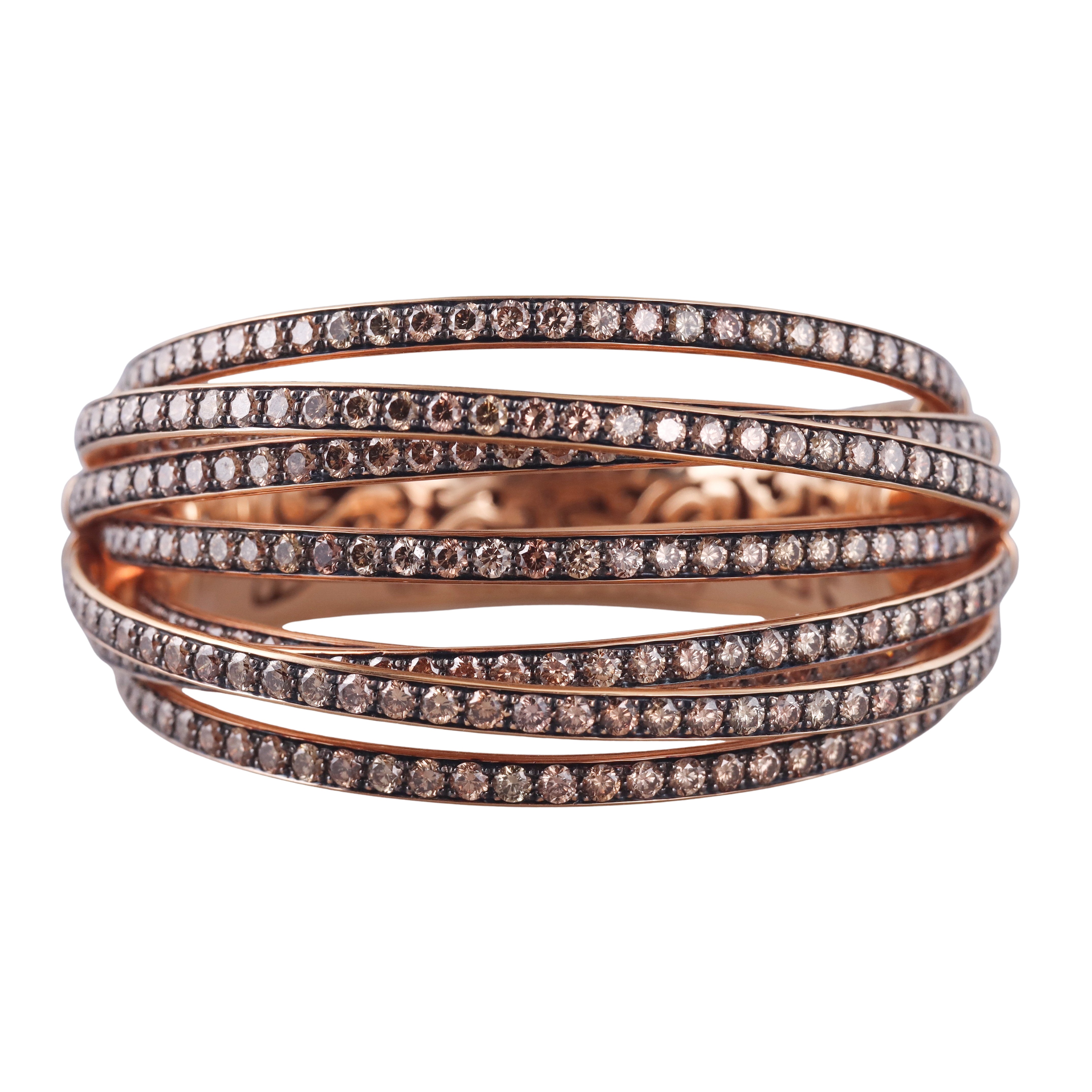 De Grisogono 30.25ctw Fancy Diamond Gold Allegra Bracelet