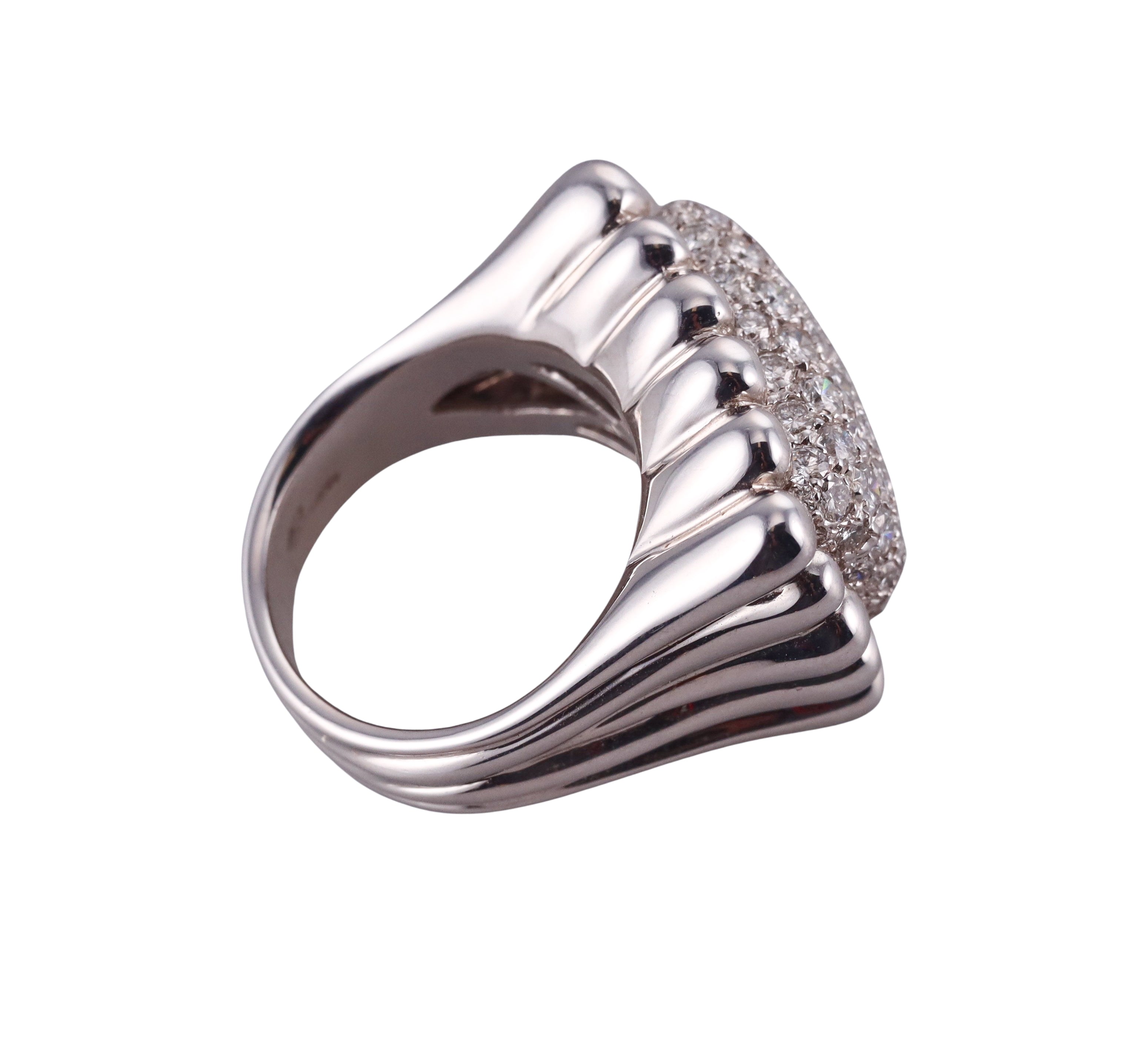 Damiani 2.15ctw Diamond White Gold Ring