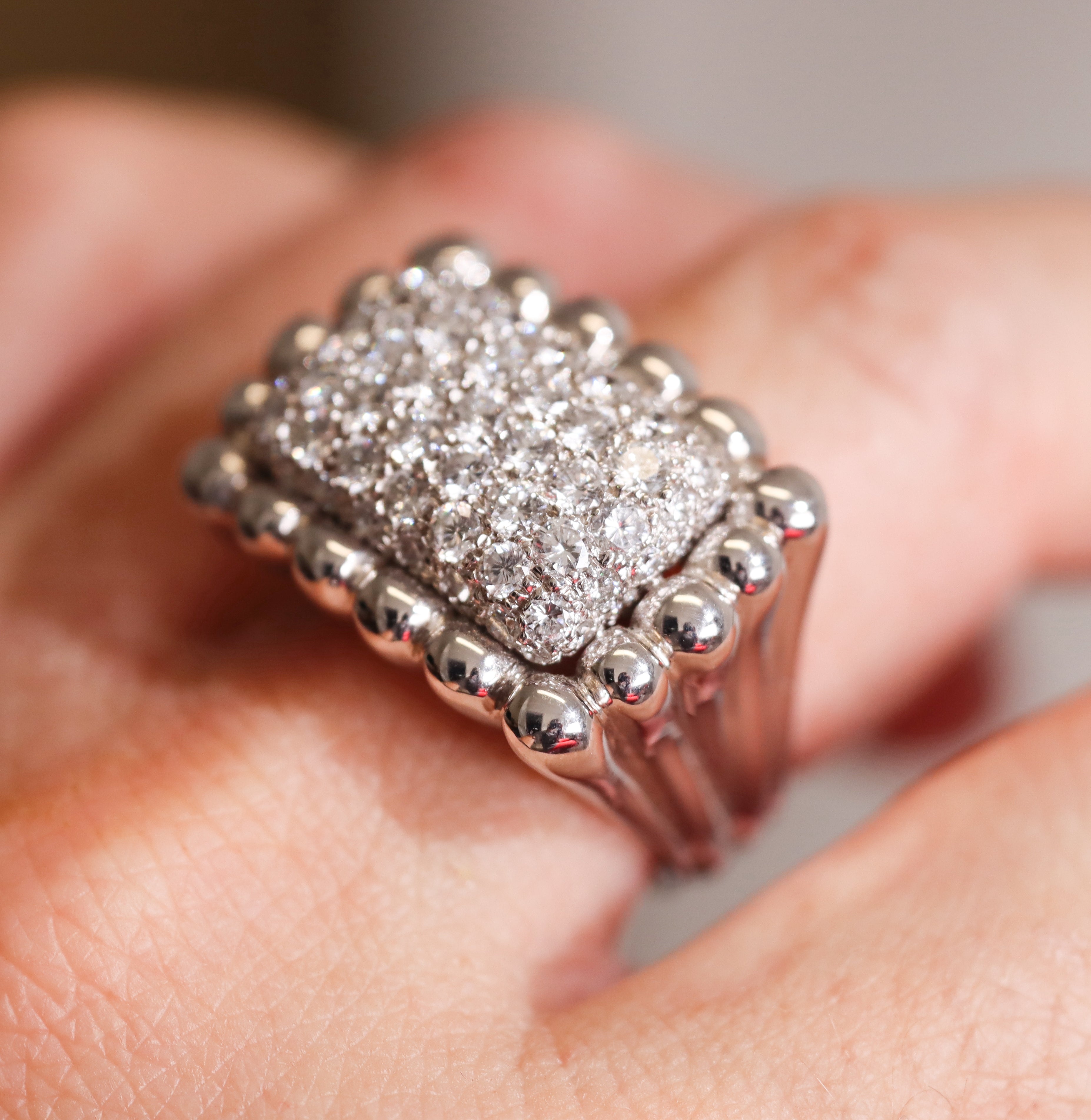 Damiani 2.15ctw Diamond White Gold Ring