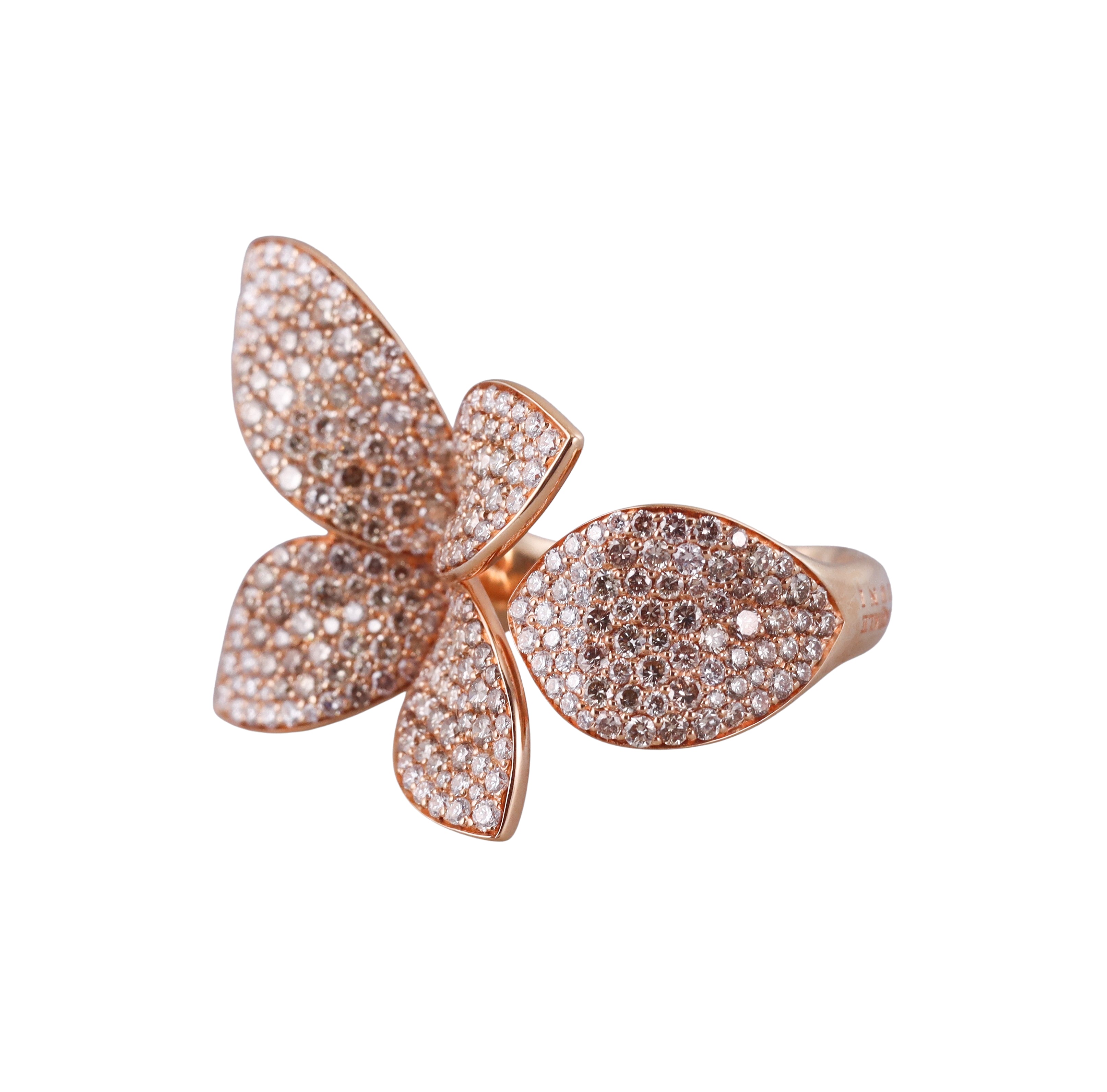 Pasquale Bruni Diamond Rose Gold Giardini Segreti Flower Ring