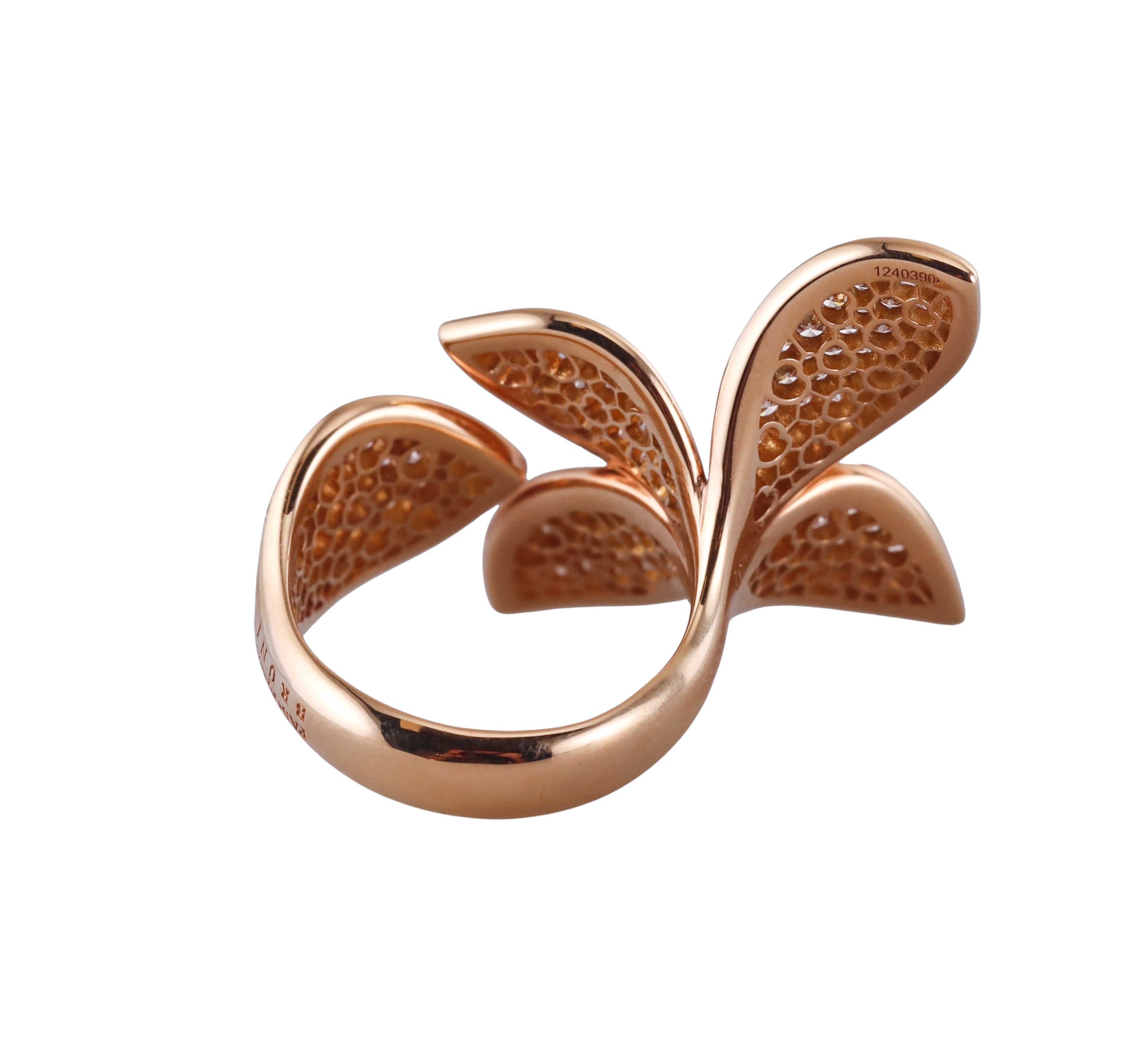 Pasquale Bruni Diamond Rose Gold Giardini Segreti Flower Ring