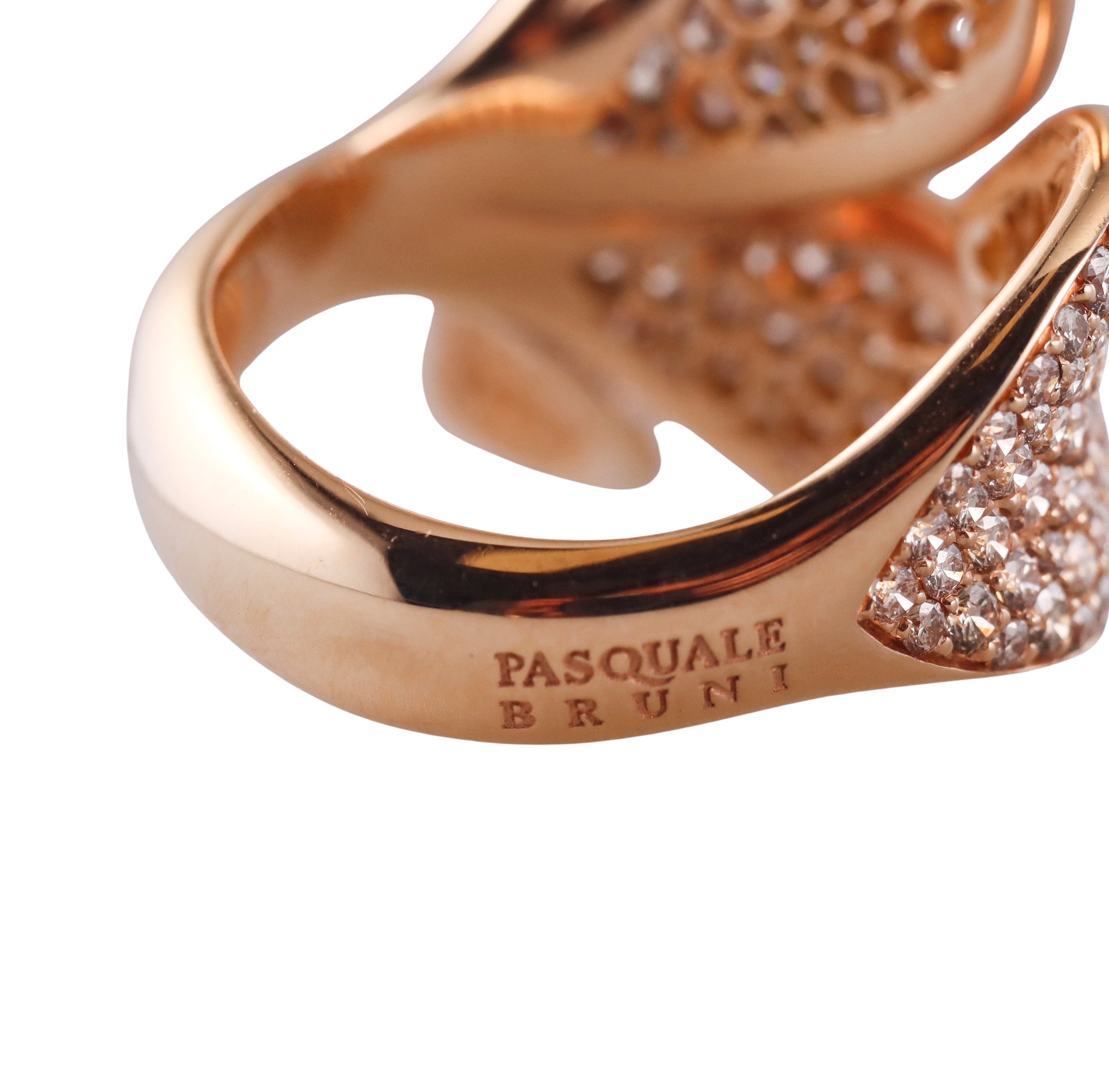 Pasquale Bruni Diamond Rose Gold Giardini Segreti Flower Ring