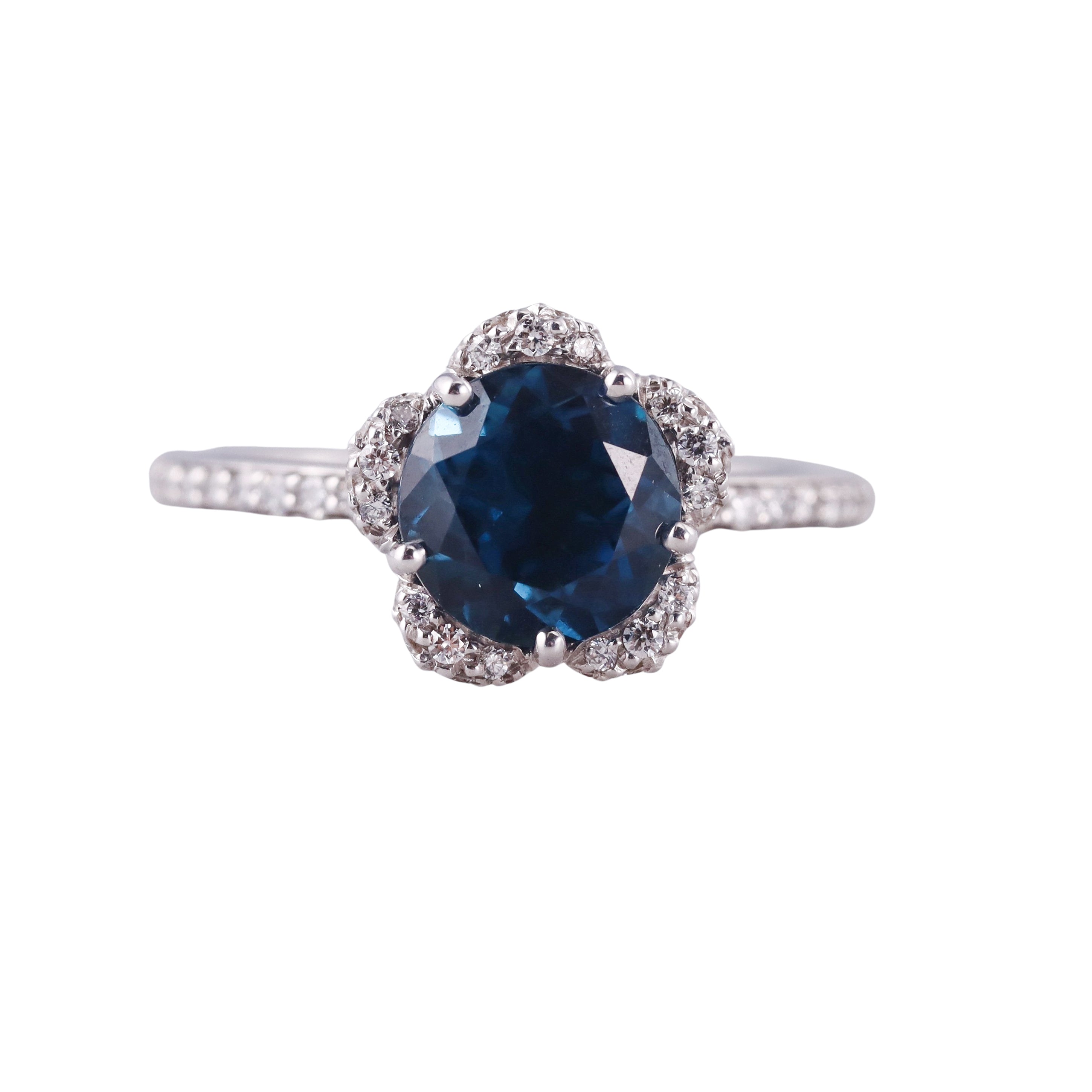 Pasquale Bruni Diamond London Blue Topaz White Gold Ring