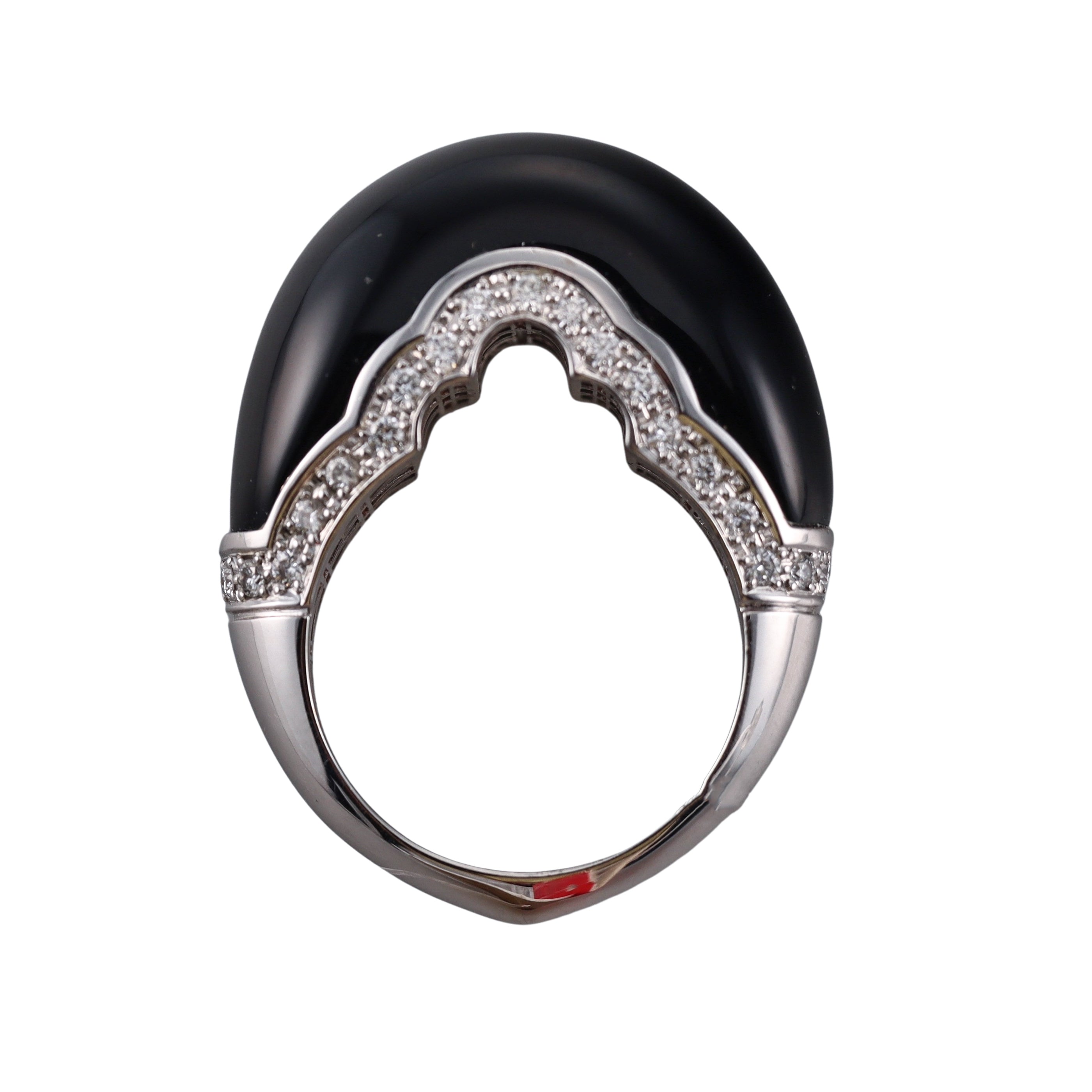 Carrera y Carrera Palaciosde Diamond Onyx Gold Ring