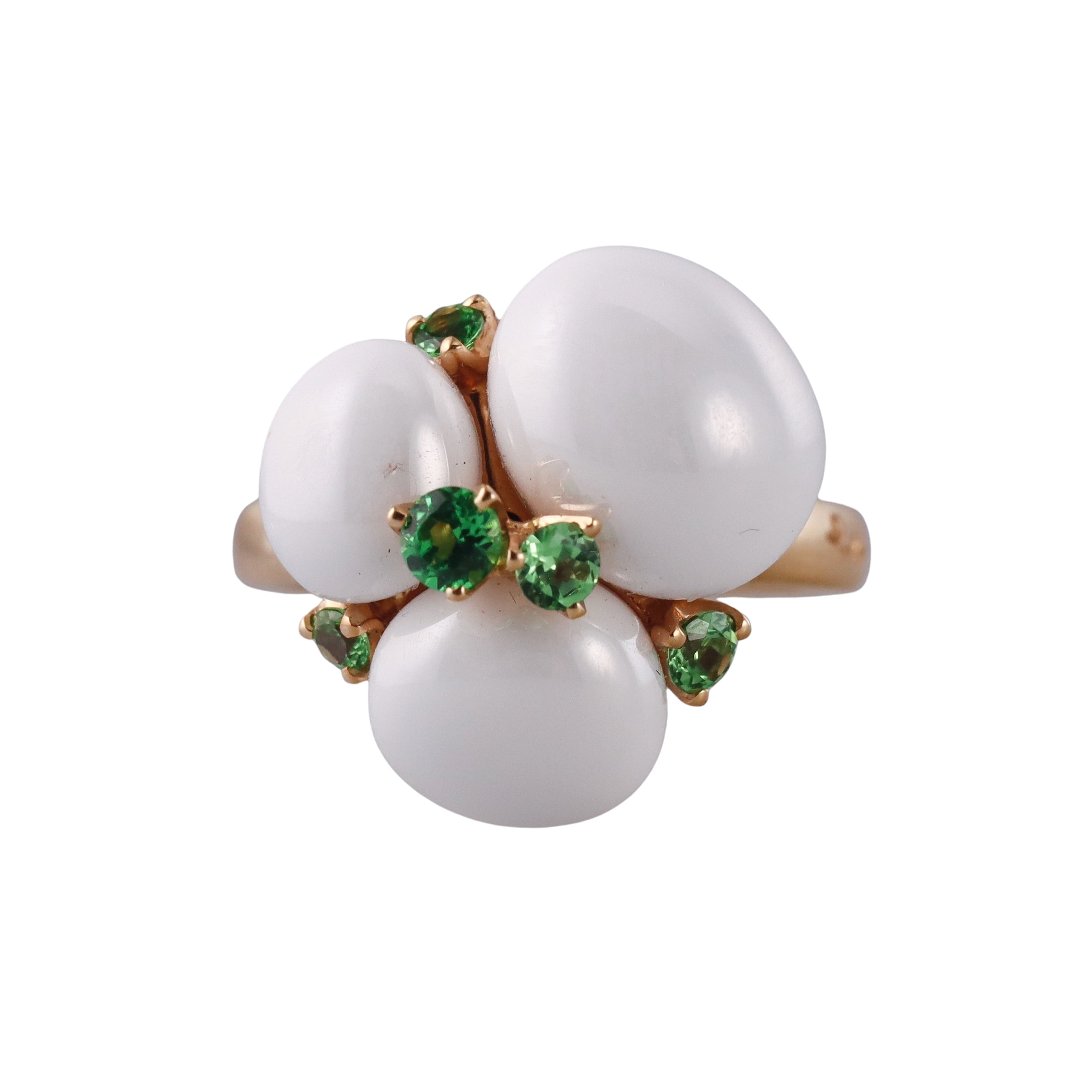 Pomellato Capri Ceramic Tsavorite Rose Gold Ring