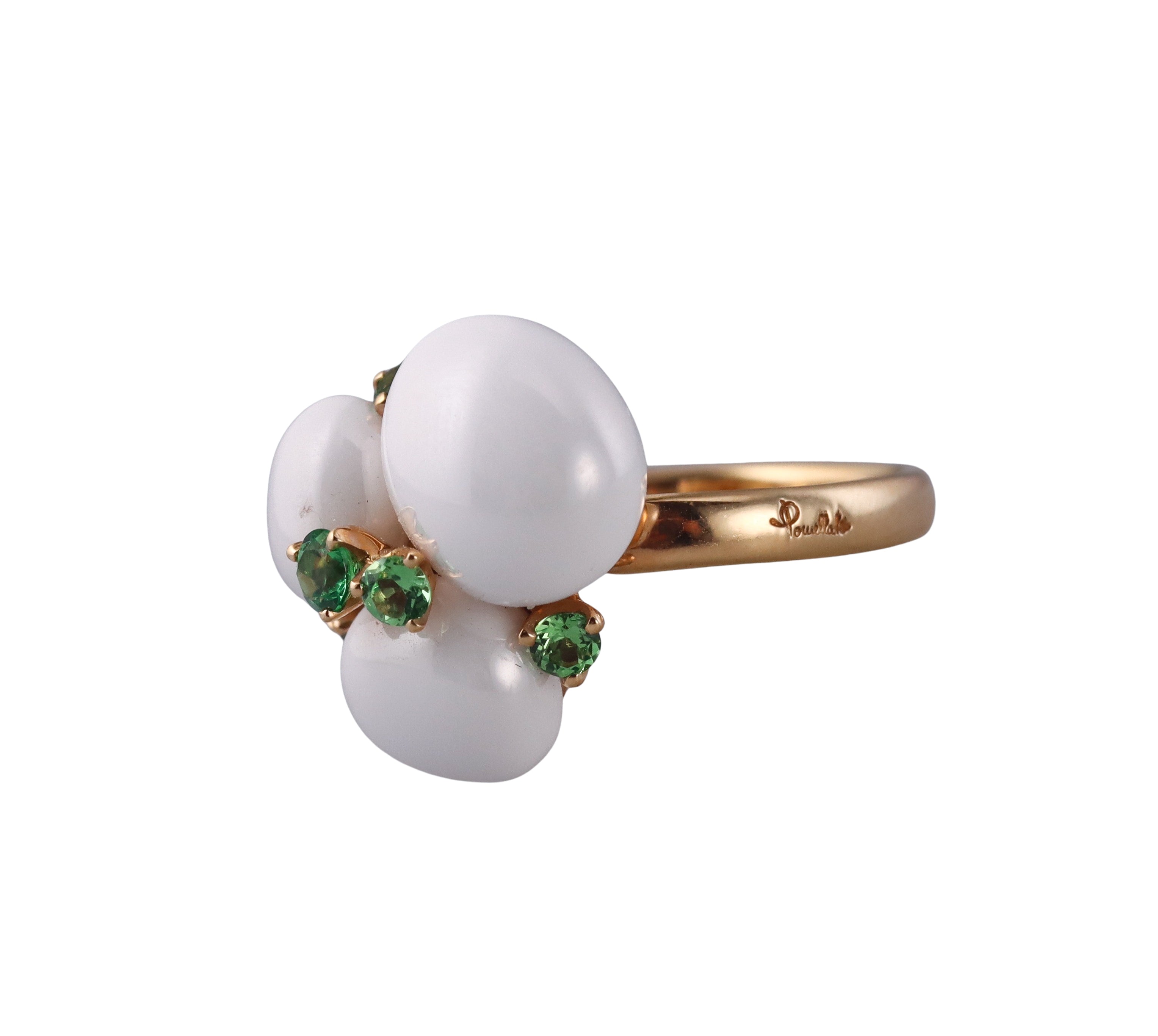 Pomellato Capri Ceramic Tsavorite Rose Gold Ring