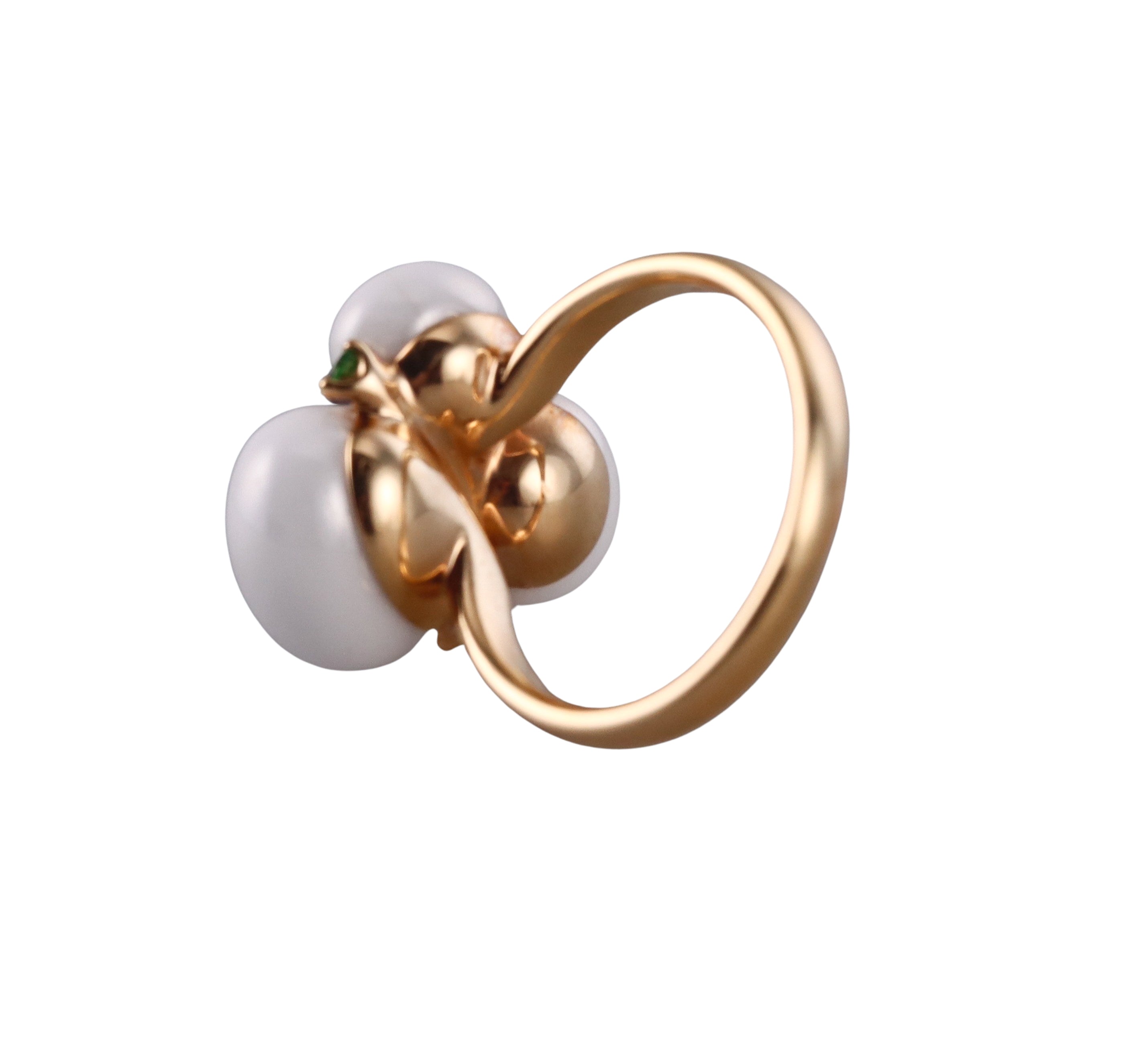 Pomellato Capri Ceramic Tsavorite Rose Gold Ring