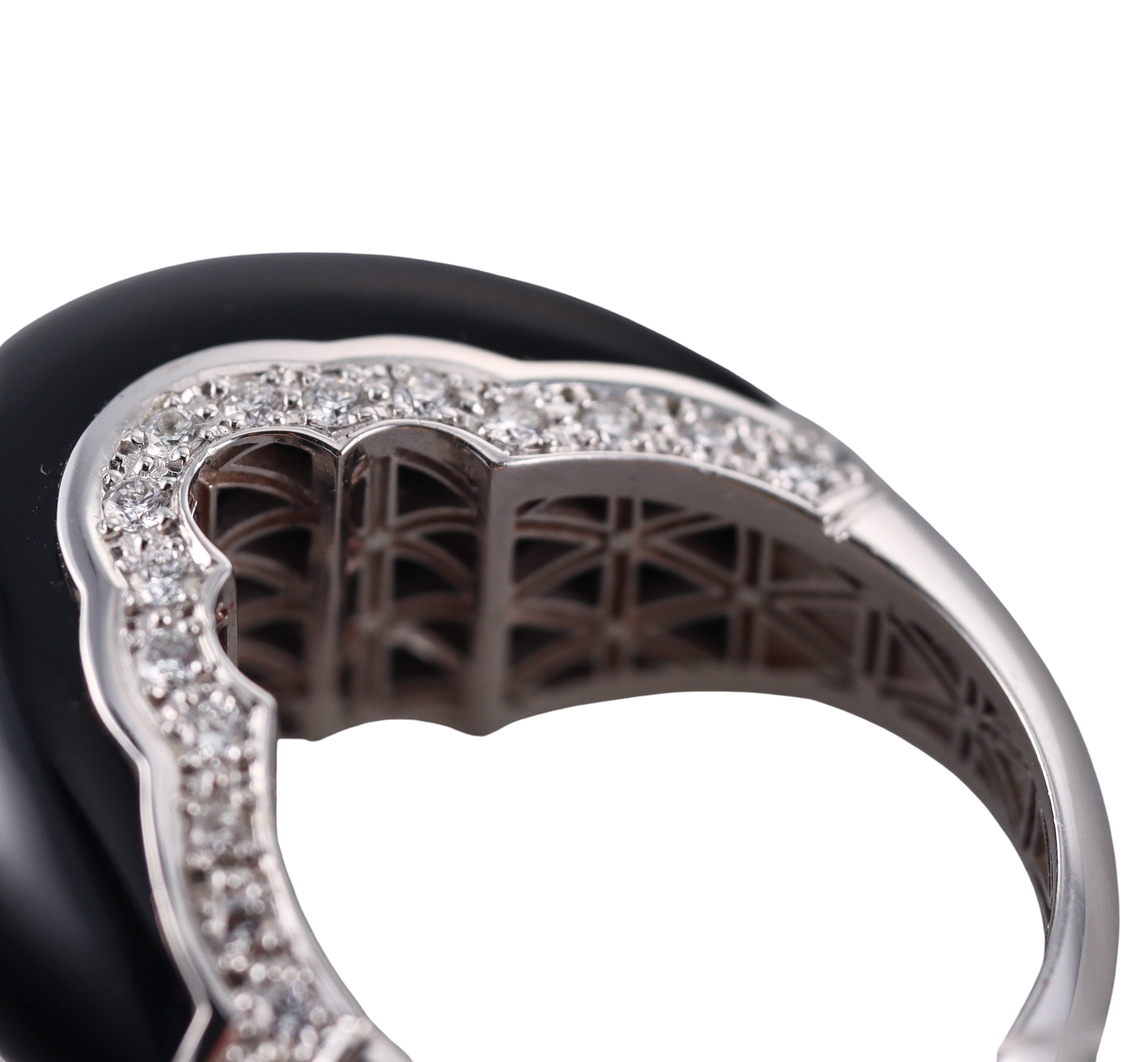 Carrera y Carrera Palaciosde Diamond Onyx Gold Ring