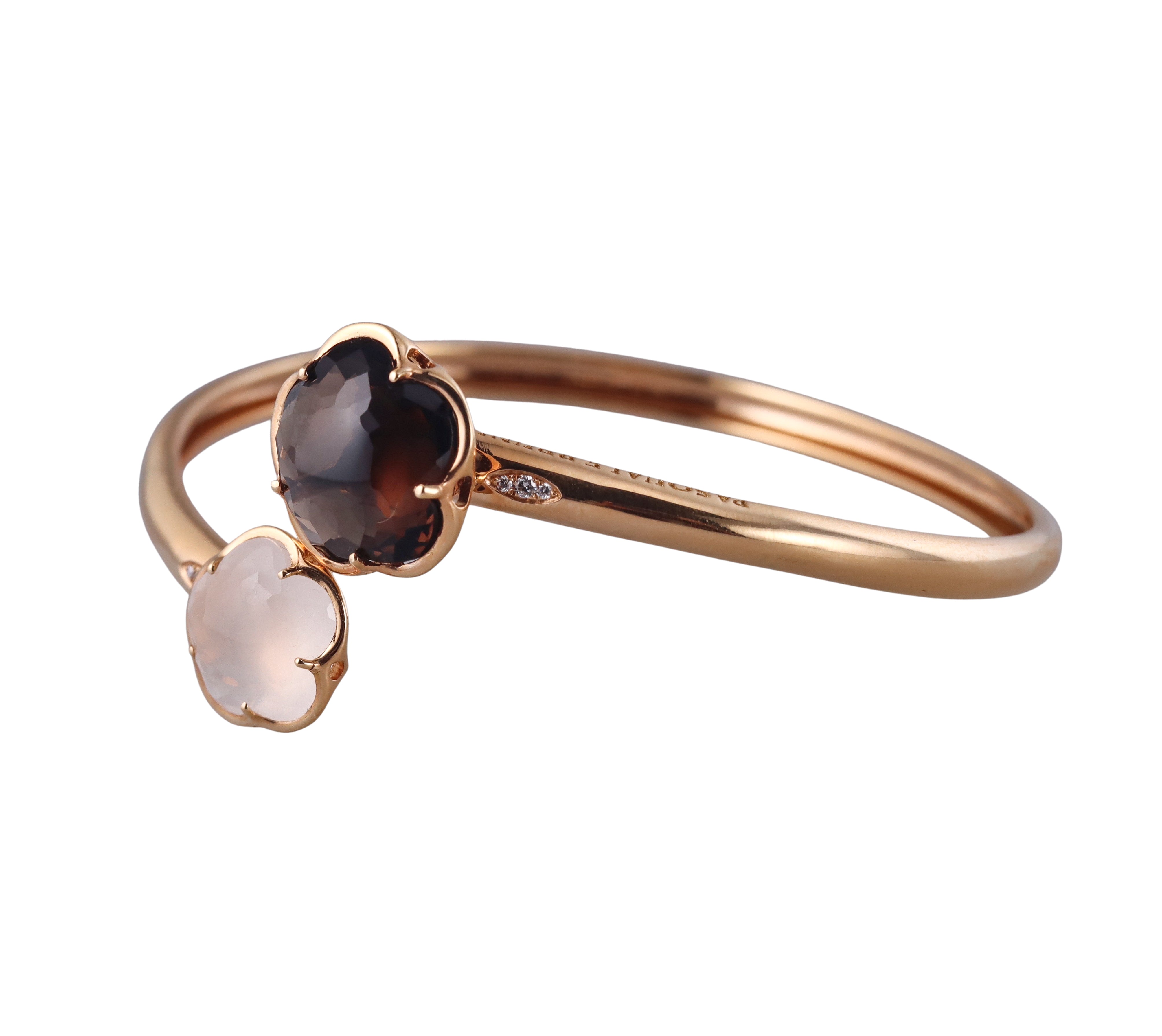 Pasquale Bruni Rose Gold Diamond Quartz Bypass Bracelet