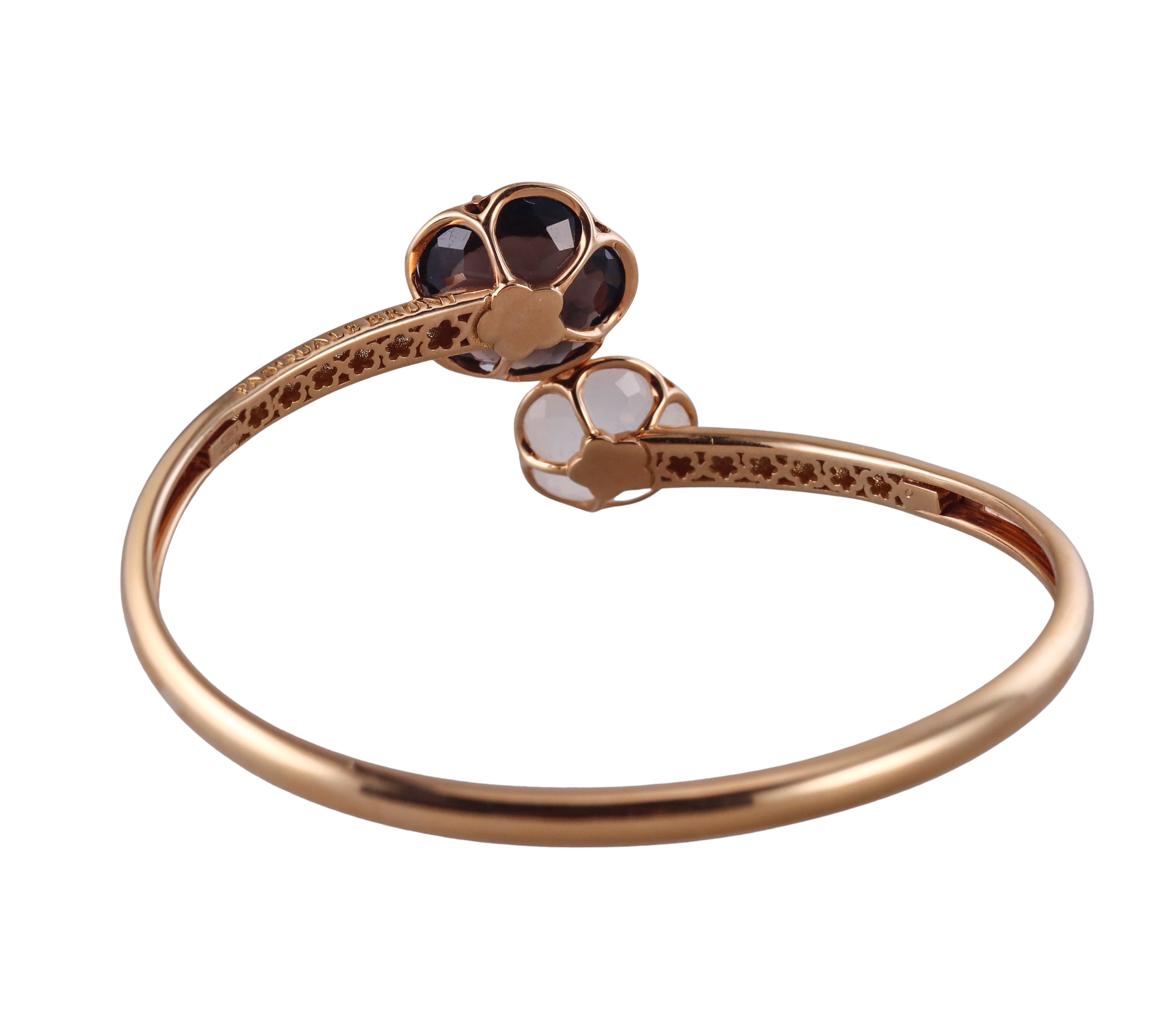 Pasquale Bruni Rose Gold Diamond Quartz Bypass Bracelet