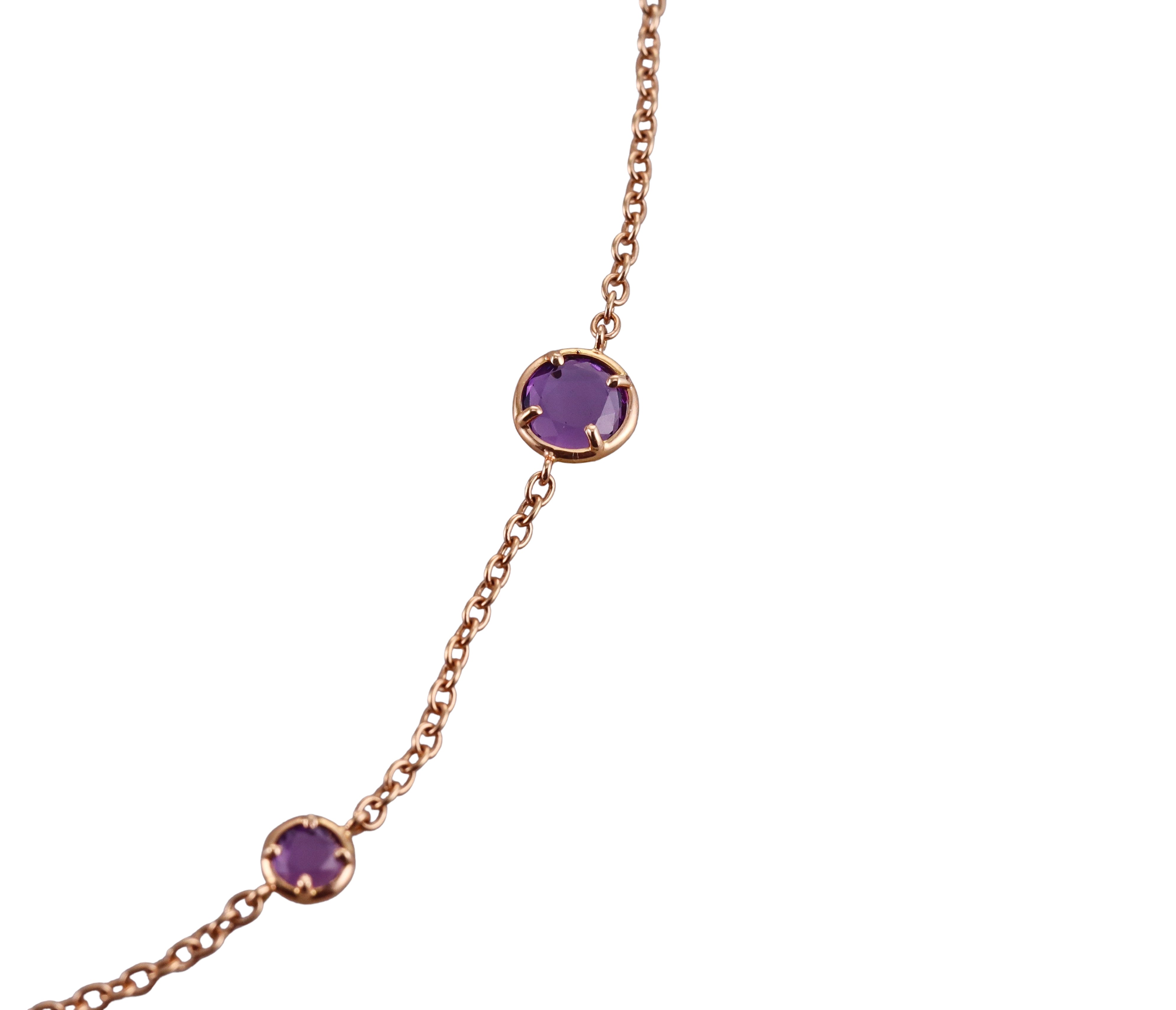 Pasquale Bruni Rose Gold Amethyst Necklace