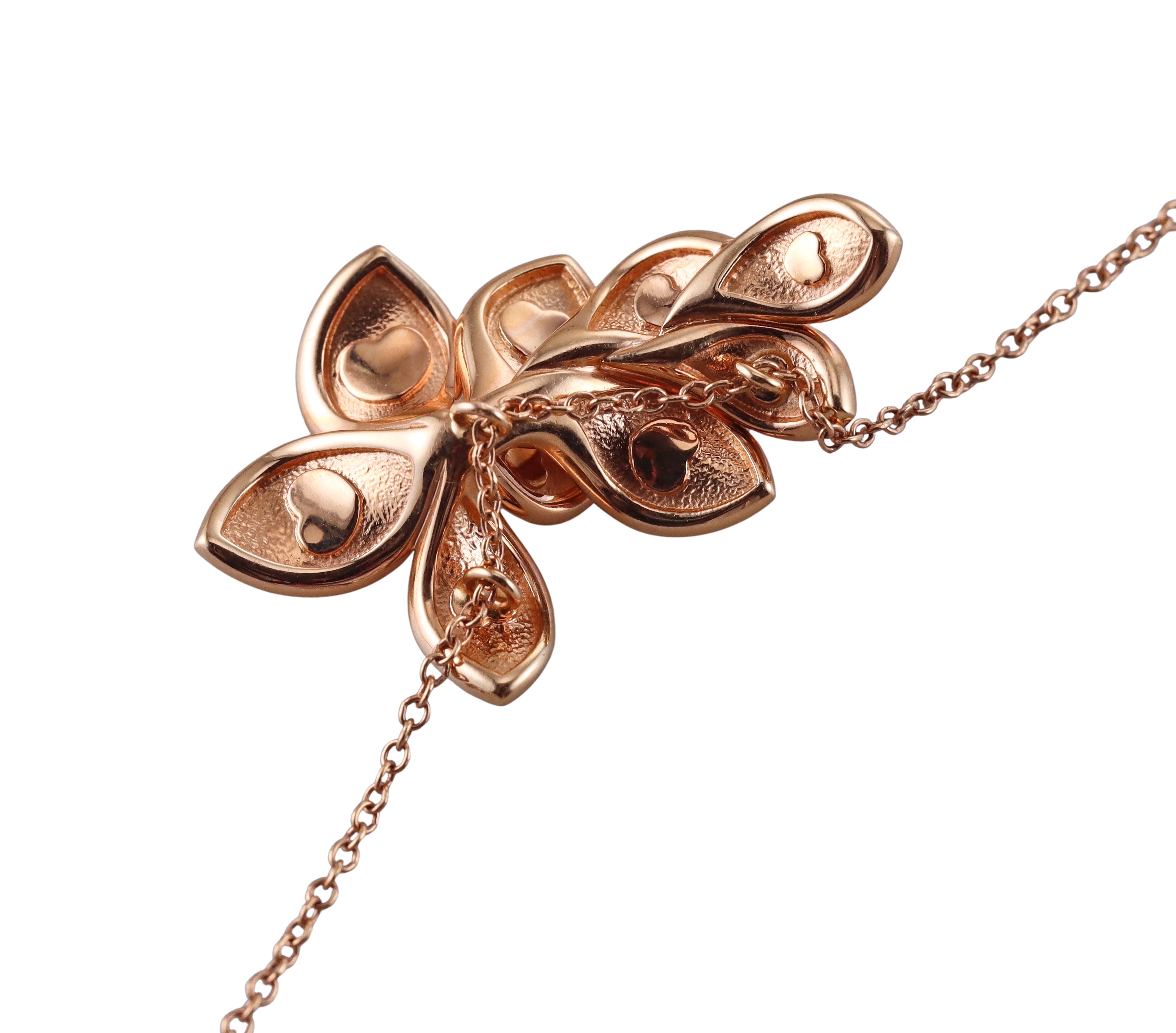 Pasquale Bruni Rose Gold Giardini Segreti Flower Pendant Necklace