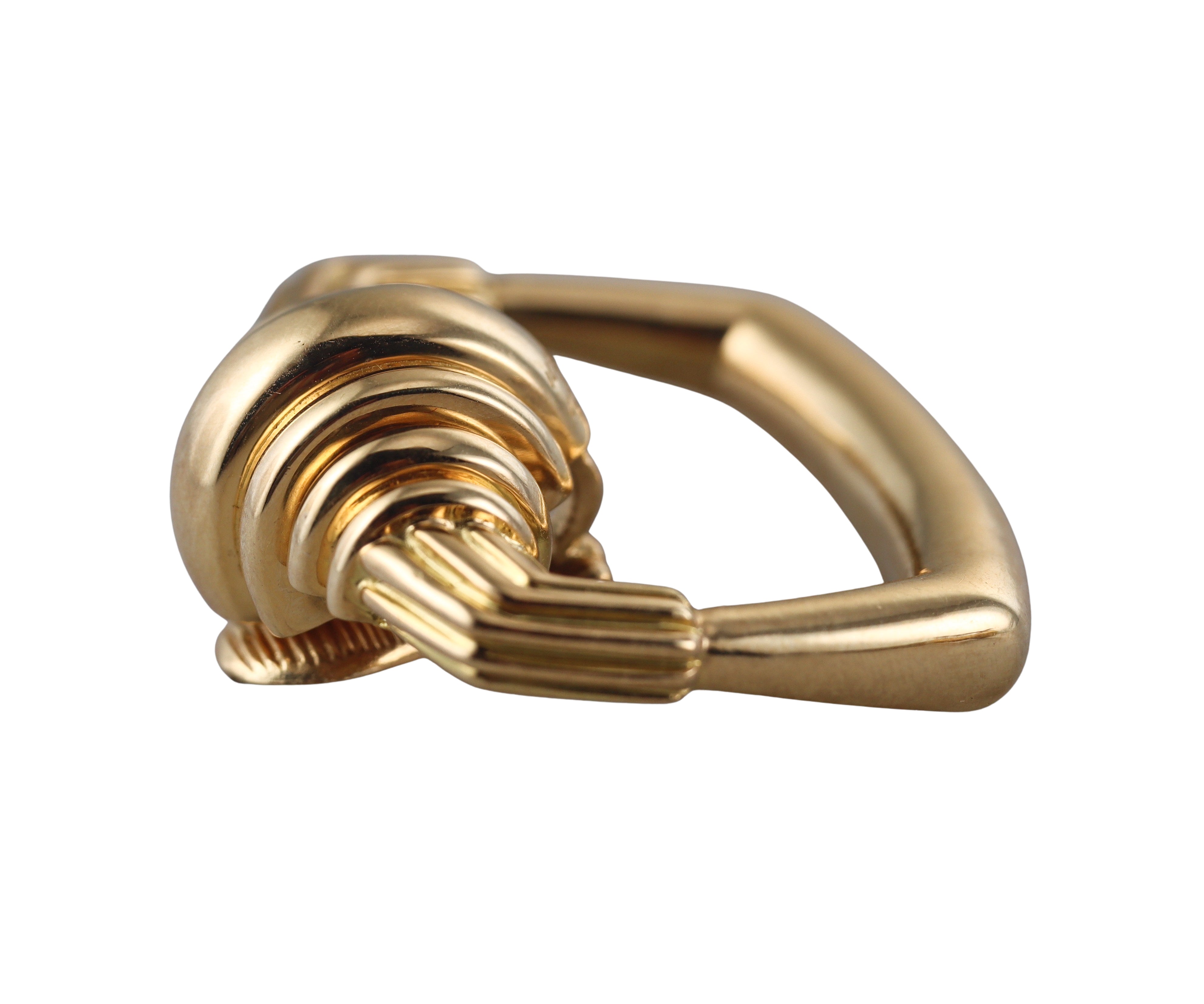 Cartier Aldo Cipullo 1970s Gold Doorknocker Earrings