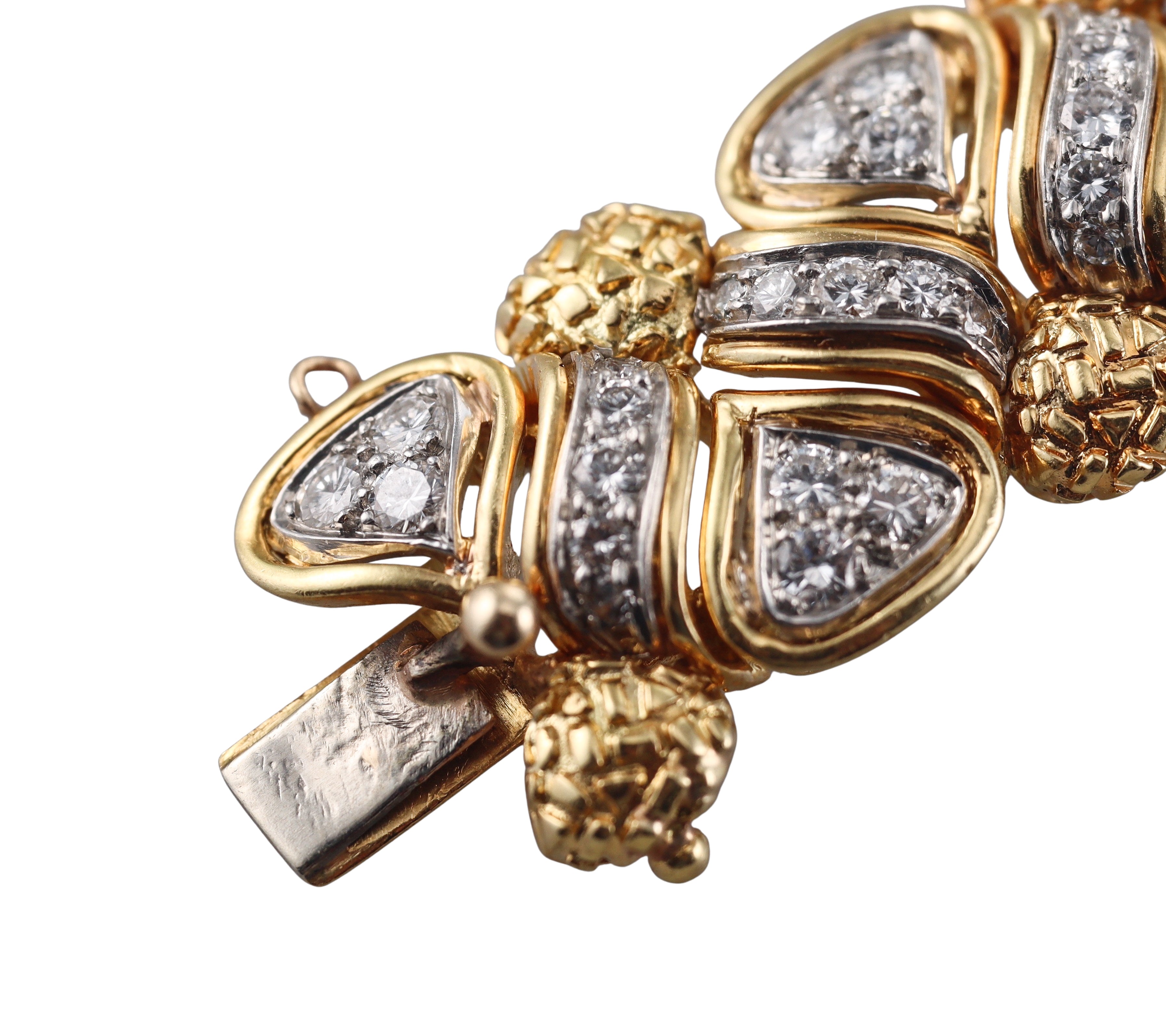 Tiffany & Co 1980s Diamond Gold Bracelet