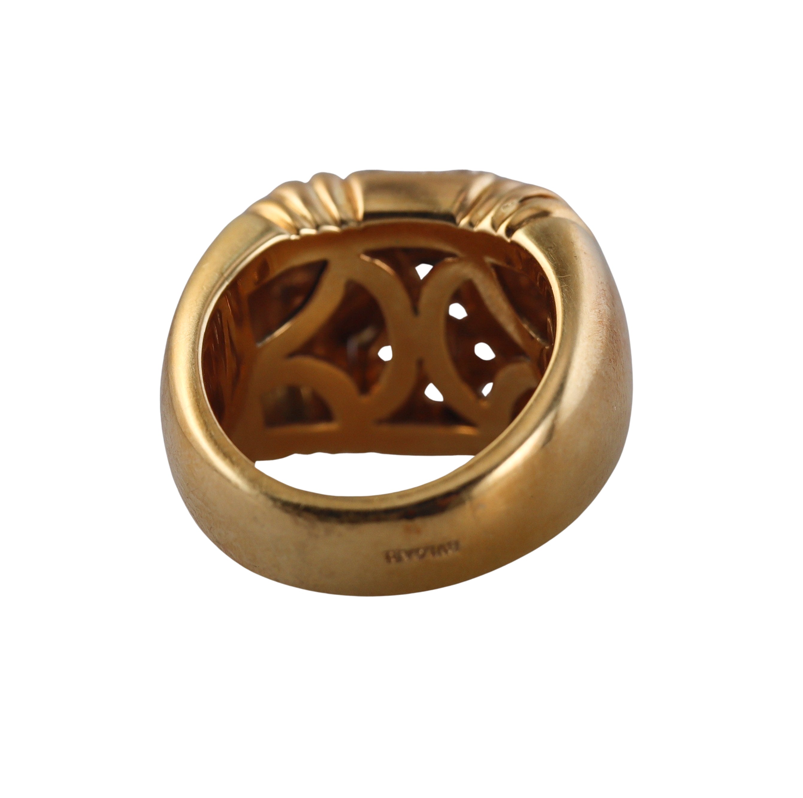 Bulgari Parentesi Diamond Gold Ring
