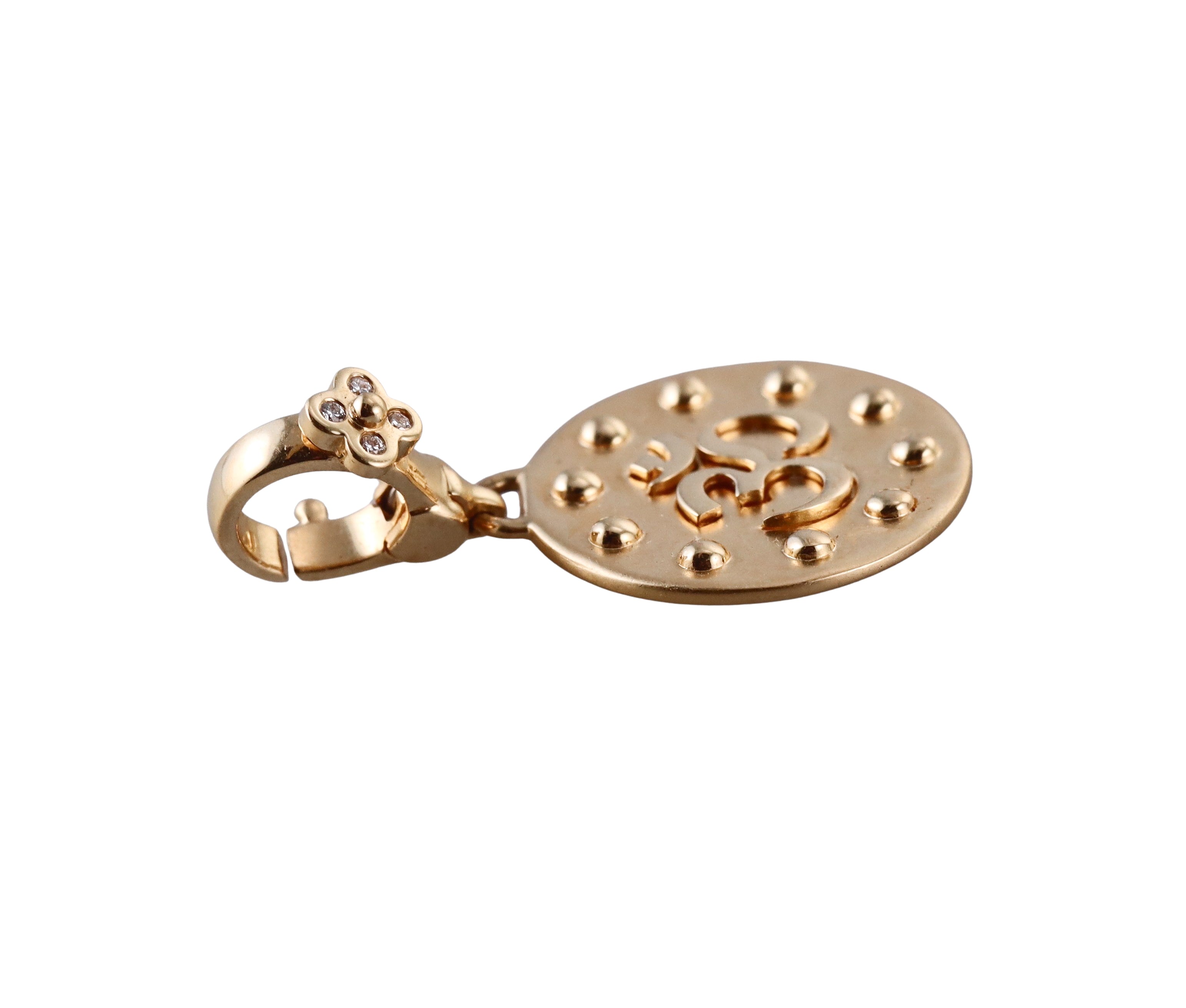 Orly Marcel Gold Diamond Om Pendant