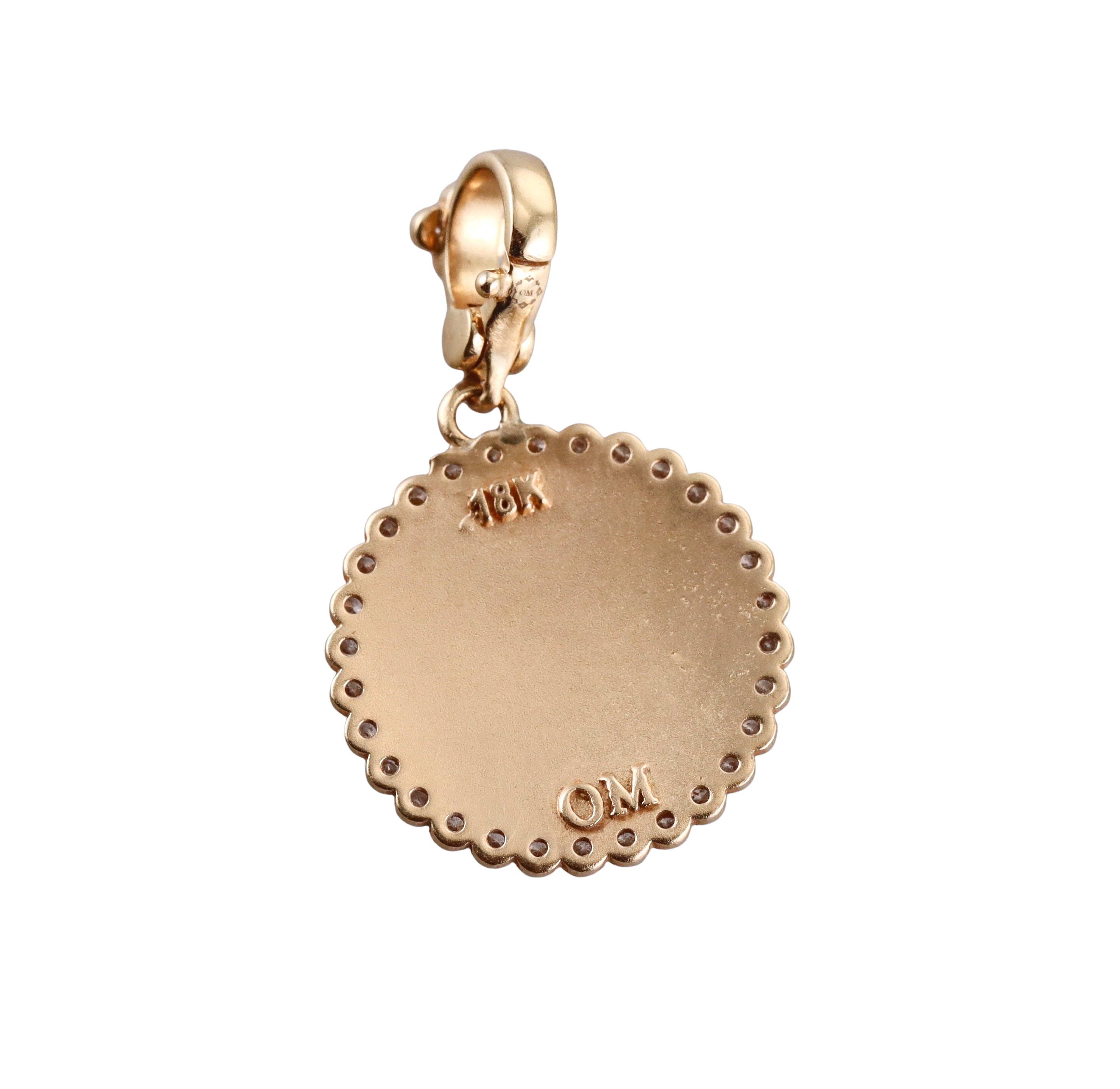 Orly Marcel Gold Diamond Buddha Pendant