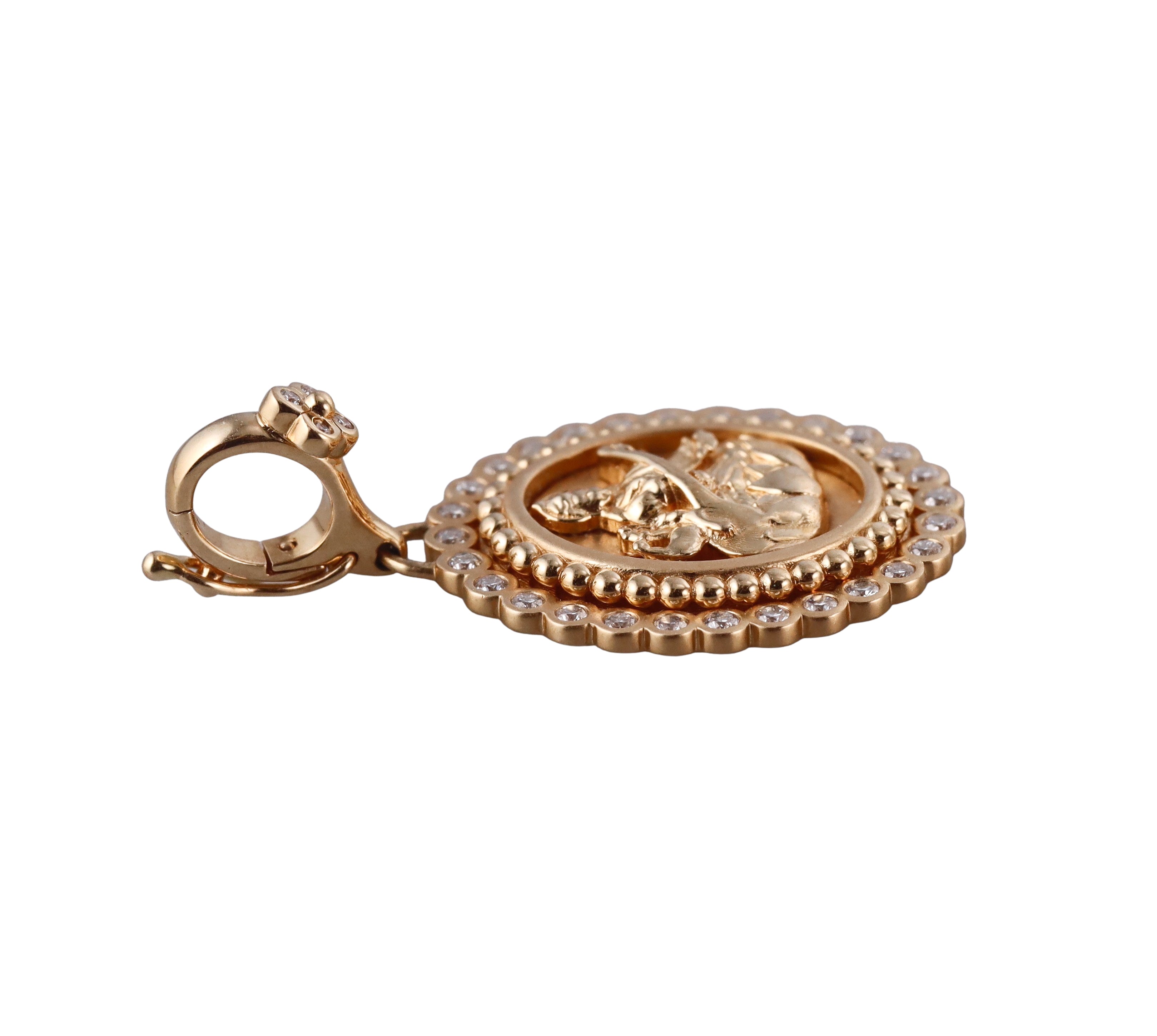 Orly Marcel Diamond 18k Gold Pendant