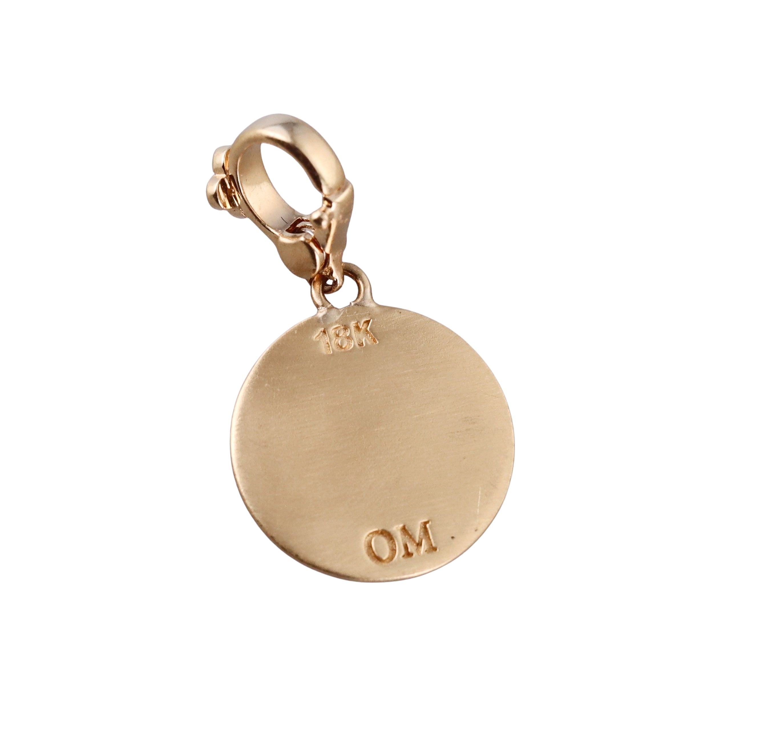 Orly Marcel Gold Diamond Peace Sign Pendant