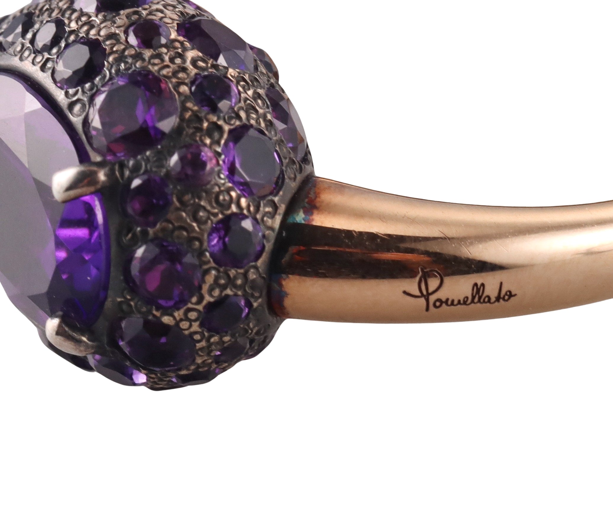 Pomellato Tabou Gold Silver Amethyst Ring
