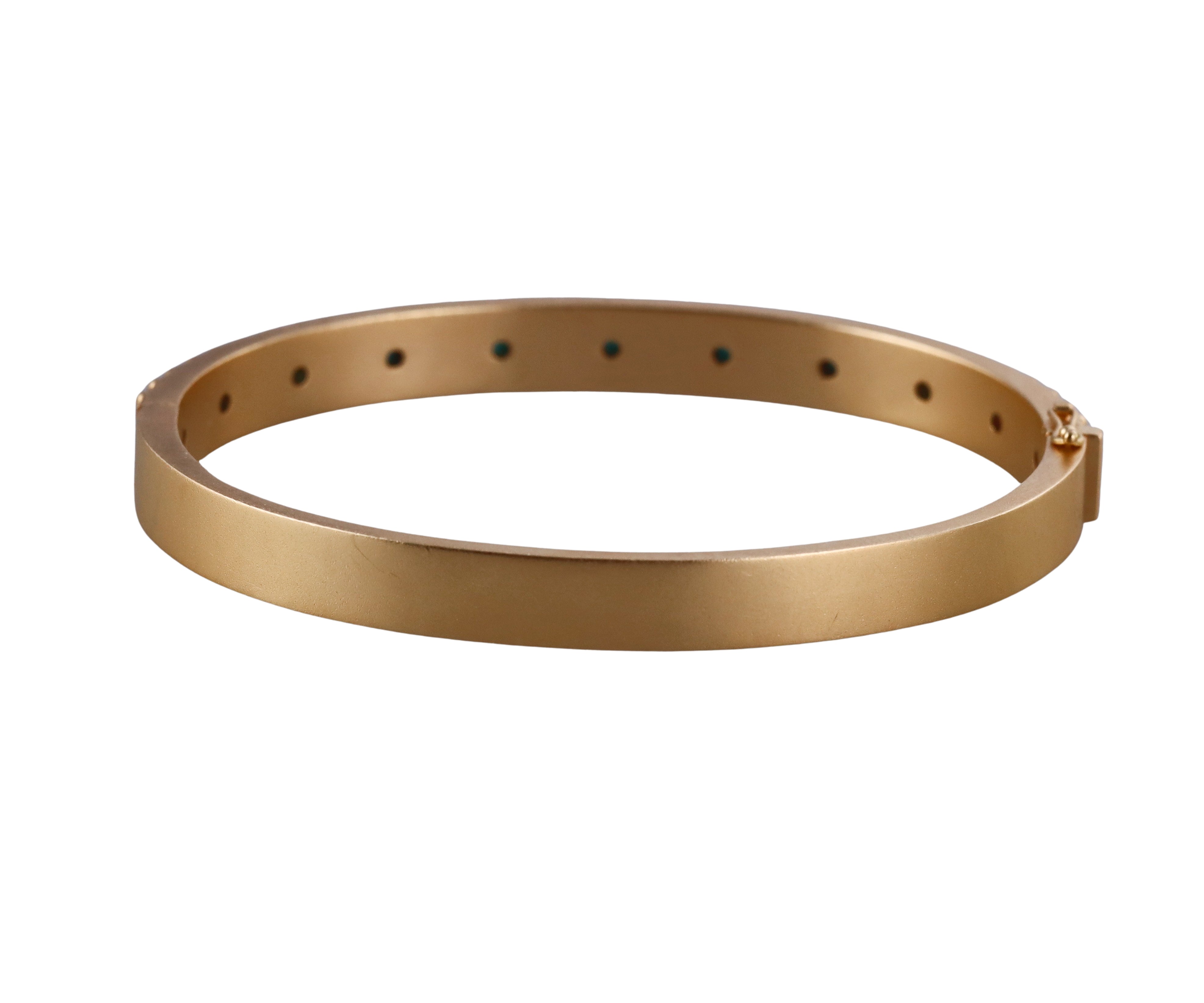 Orly Marcel Gold Turquoise Beaded Bangle Bracelet