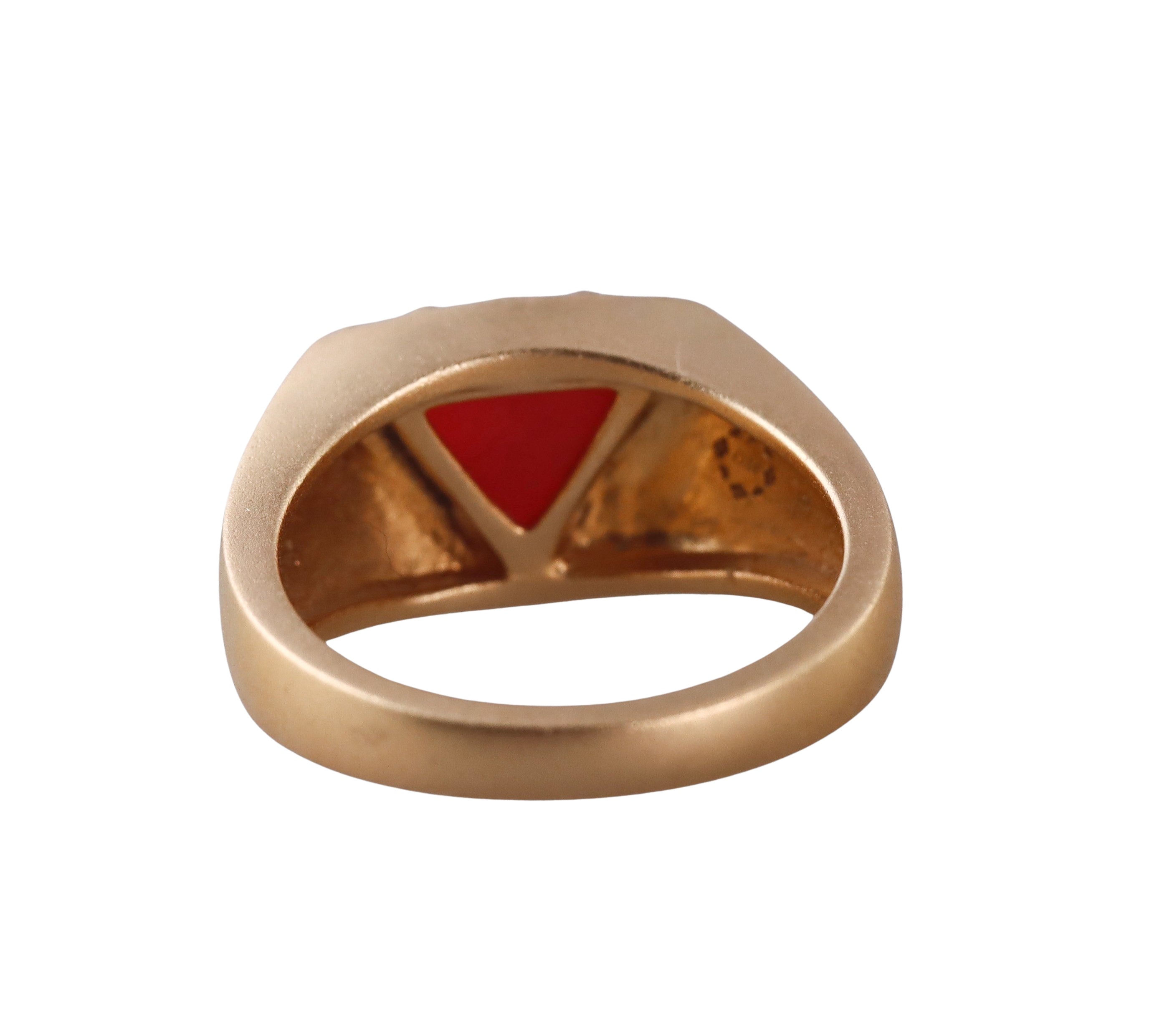 Orly Marcel Gold Carnelian Diamond Ring