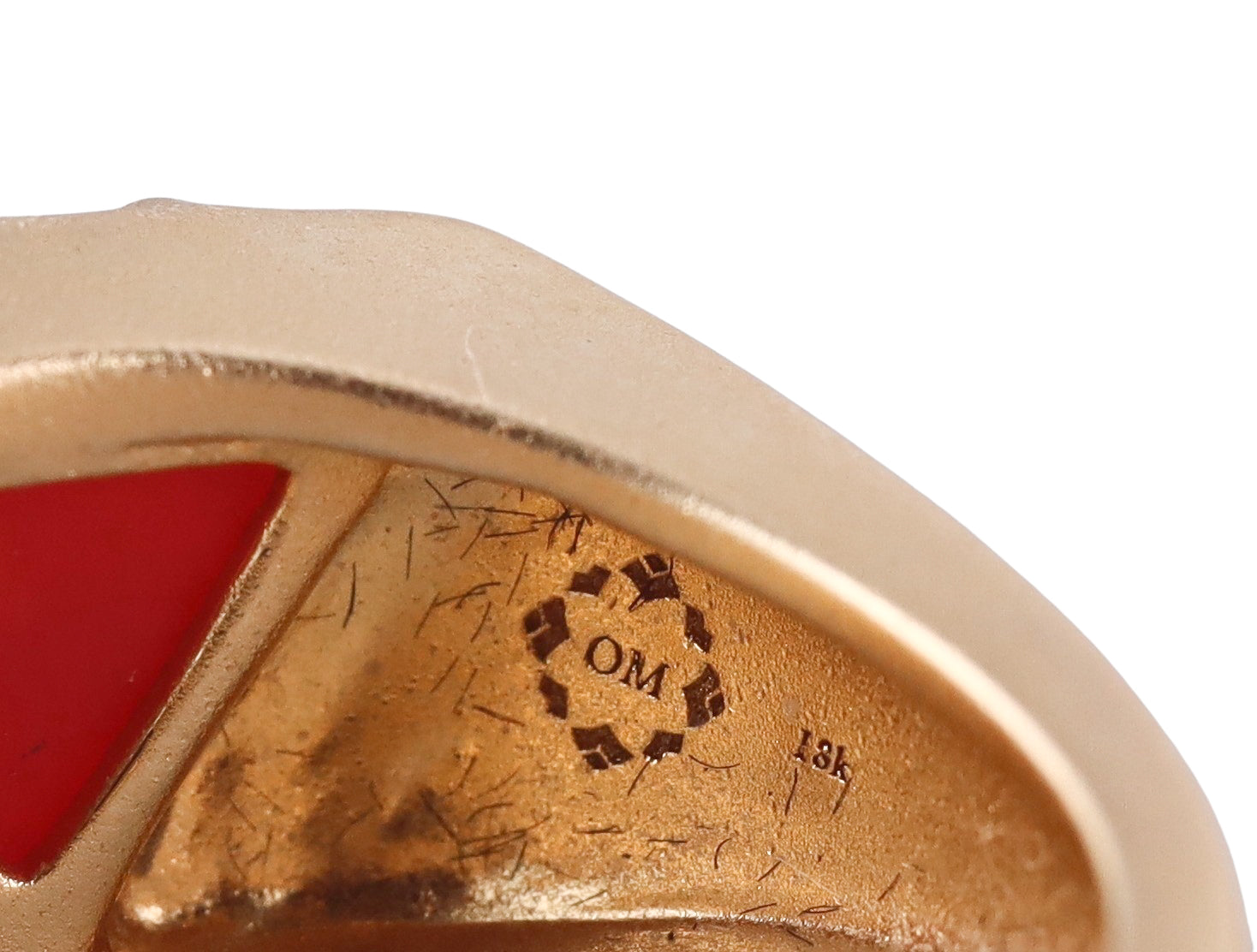 Orly Marcel Gold Carnelian Diamond Ring