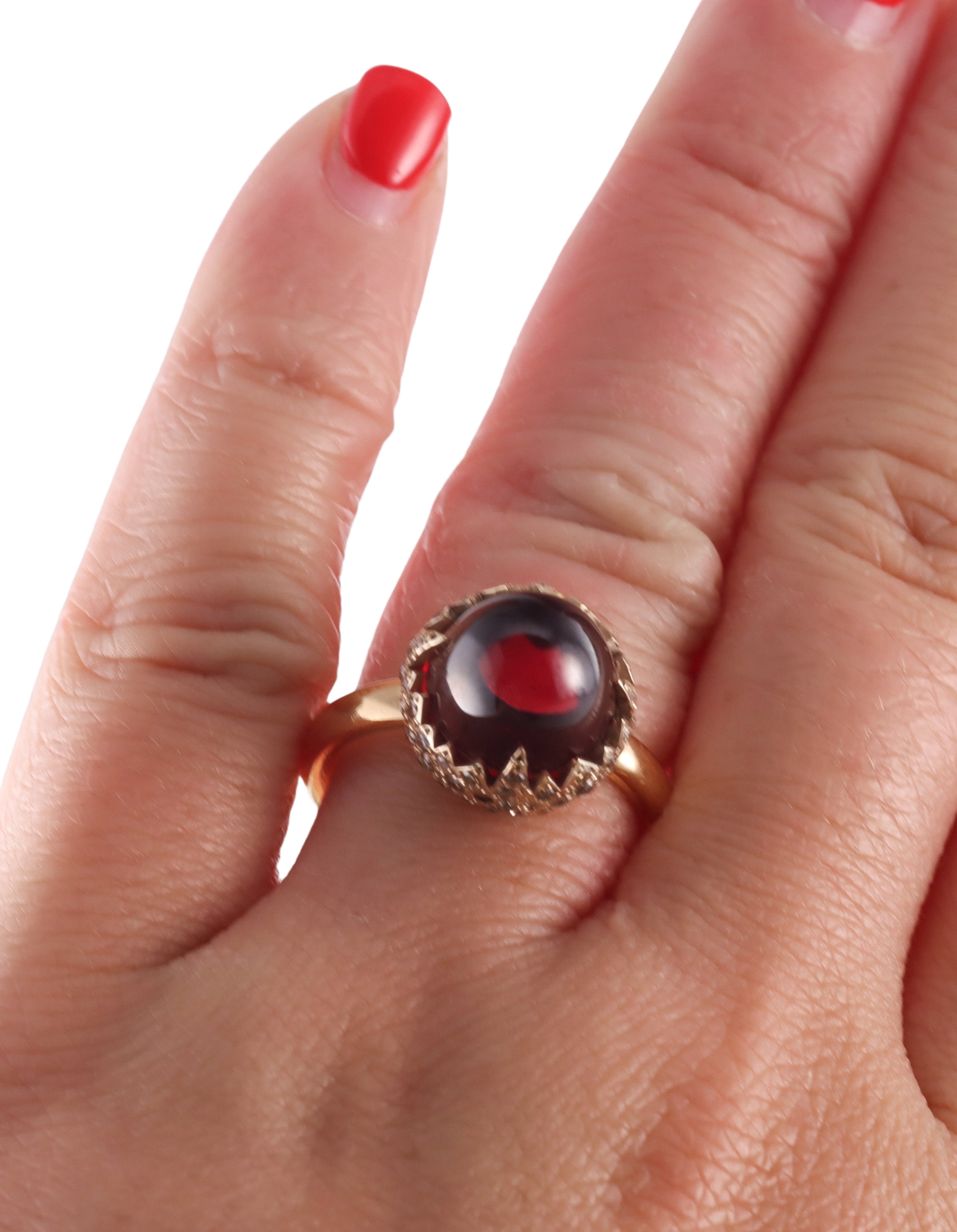 Pomellato Chimera Gold Diamond Rubellite Ring