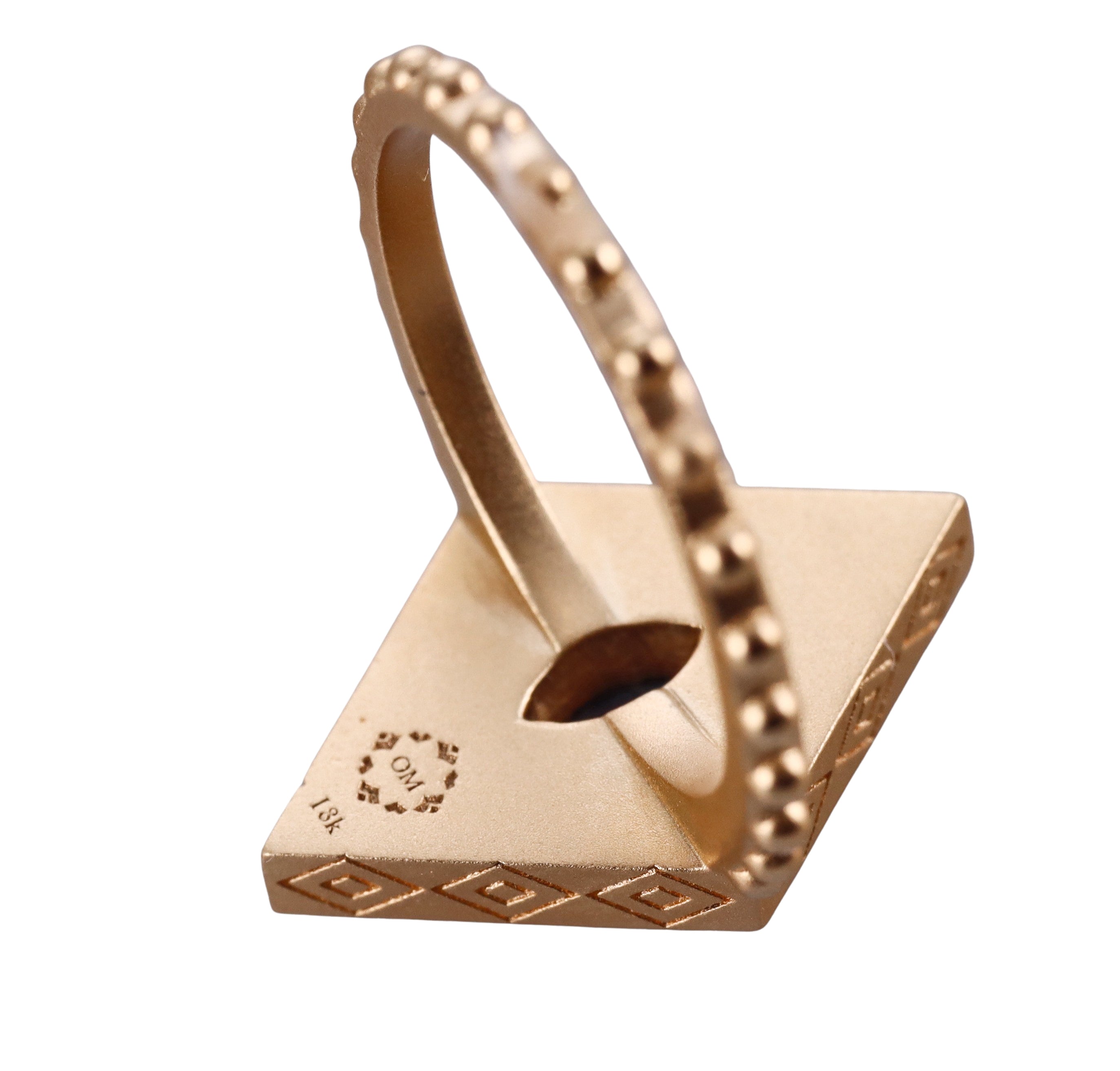 Orly Marcel Gold Sapphire Mother of Pearl Ajna Ring