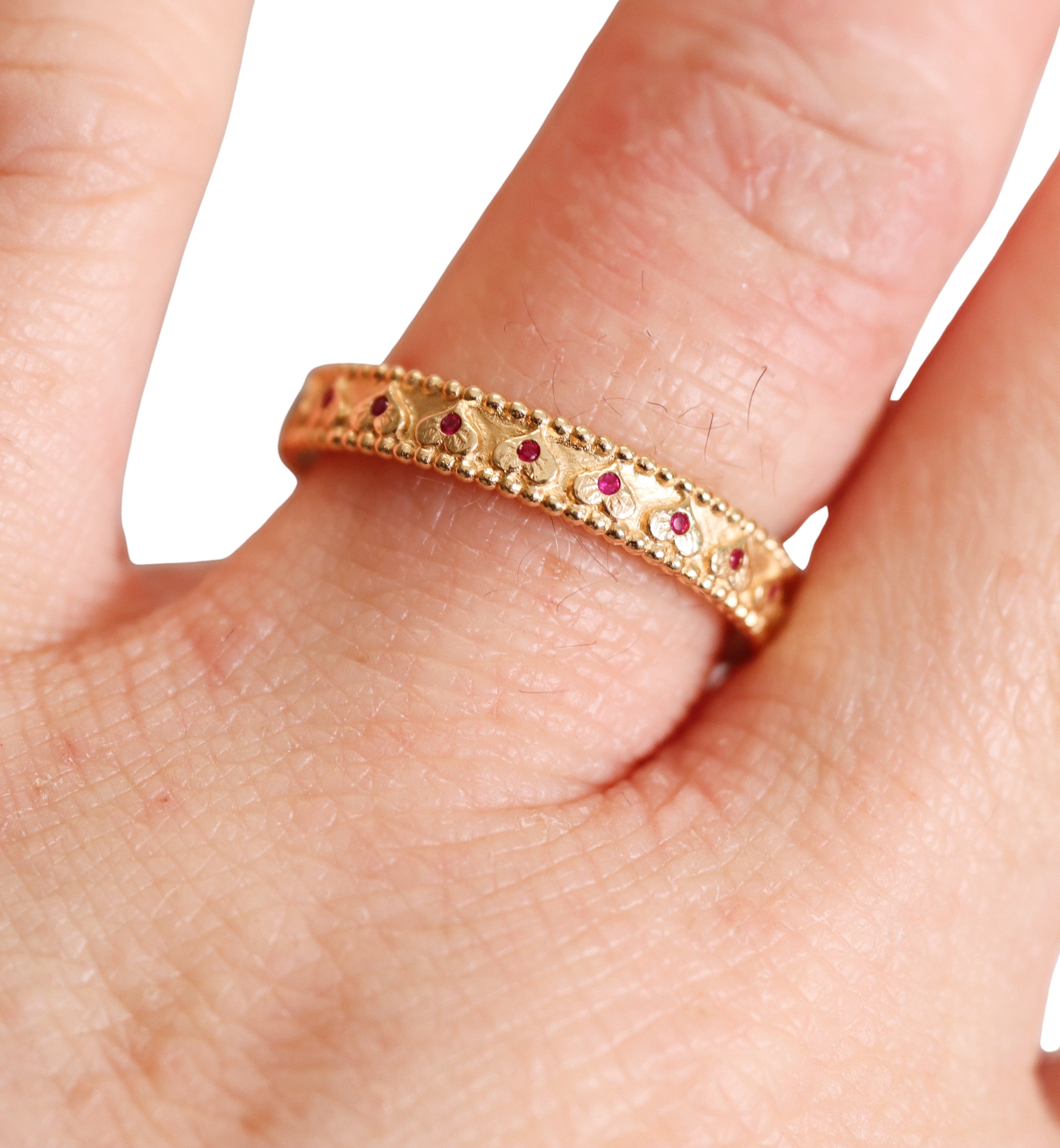 Orly Marcel Gold Ruby Band Ring