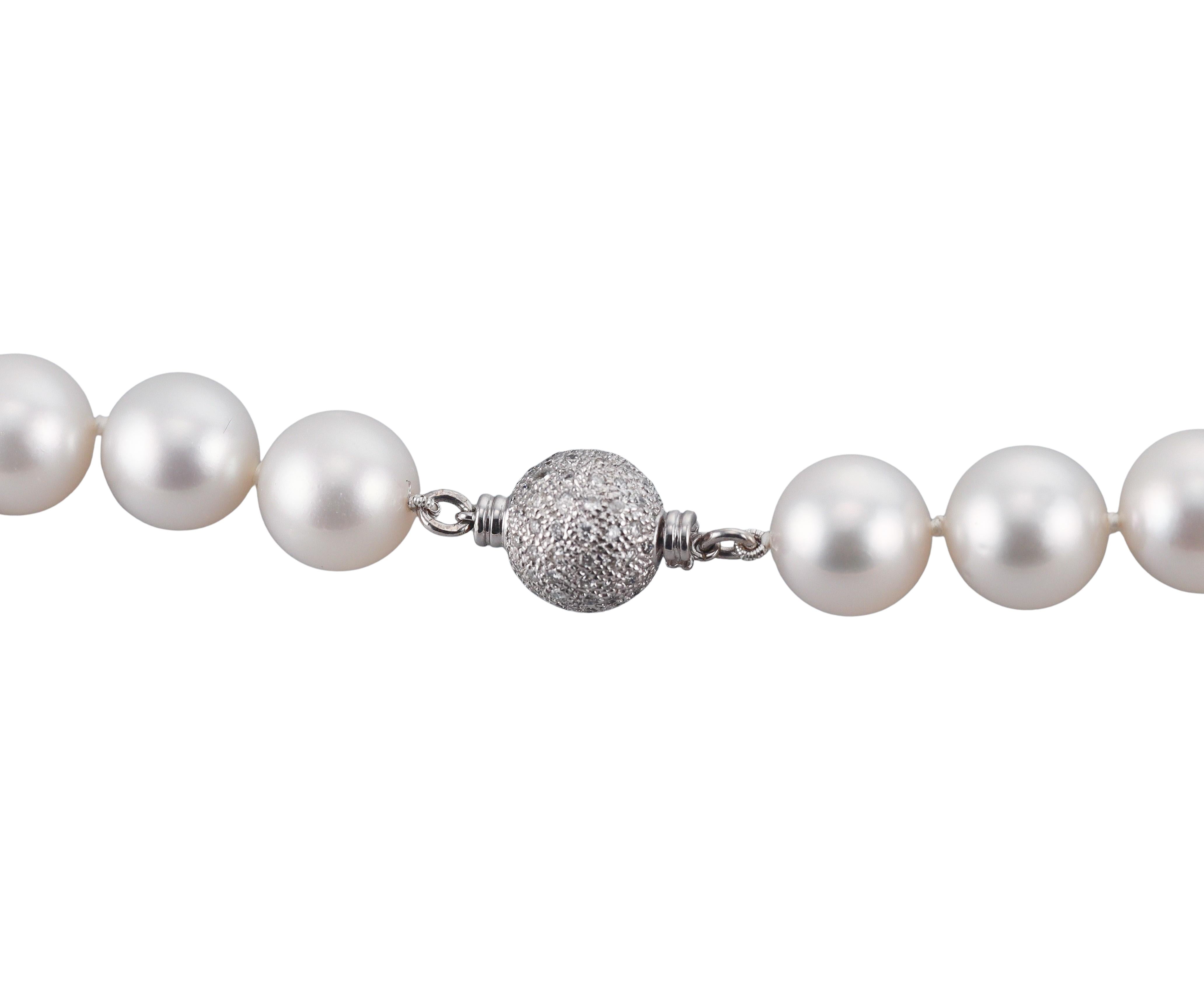 South Sea Pearl Diamond Gold Necklace