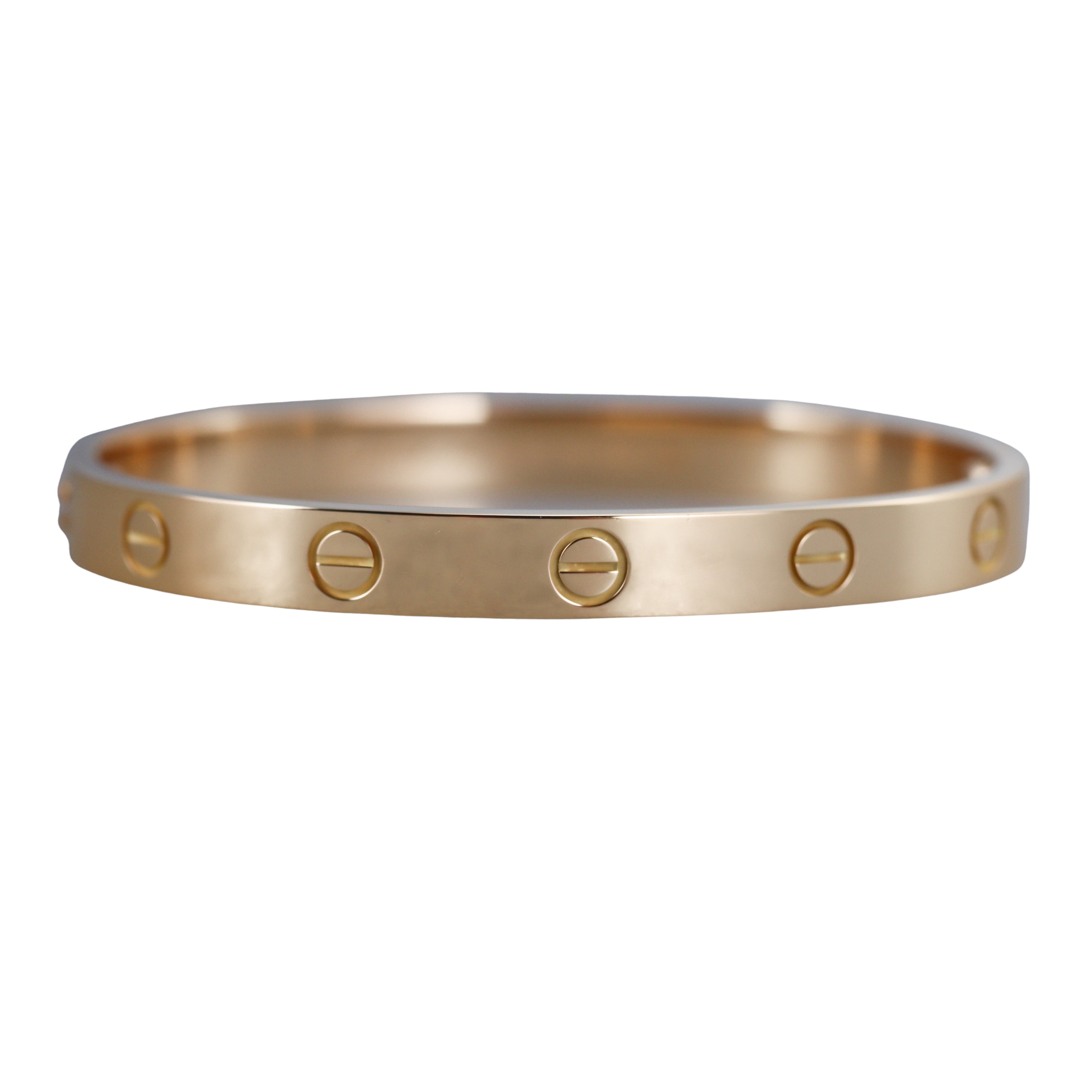 Cartier Love Yellow Gold Classic Model Bracelet Size 16