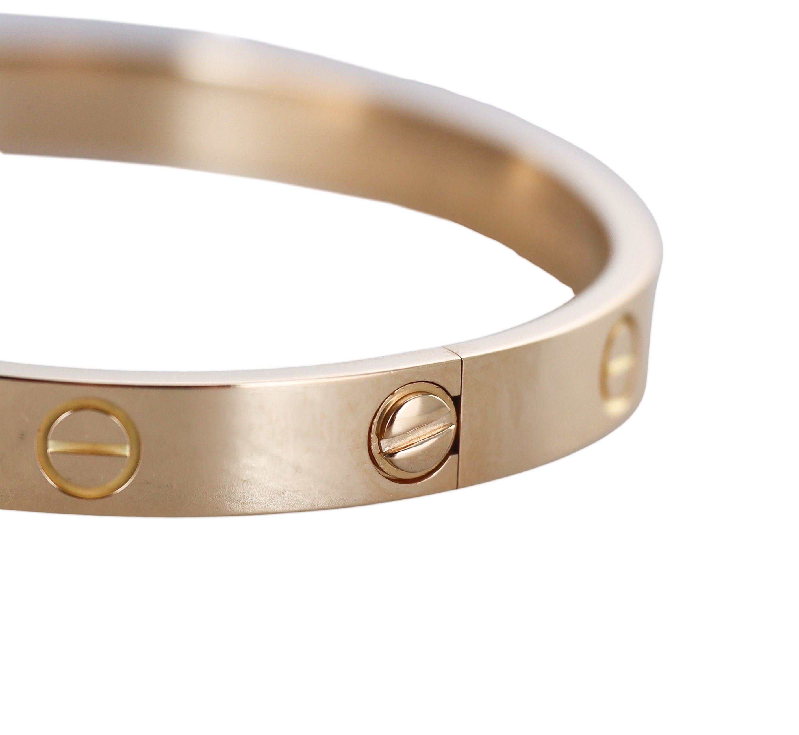 Cartier Love Yellow Gold Classic Model Bracelet Size 16