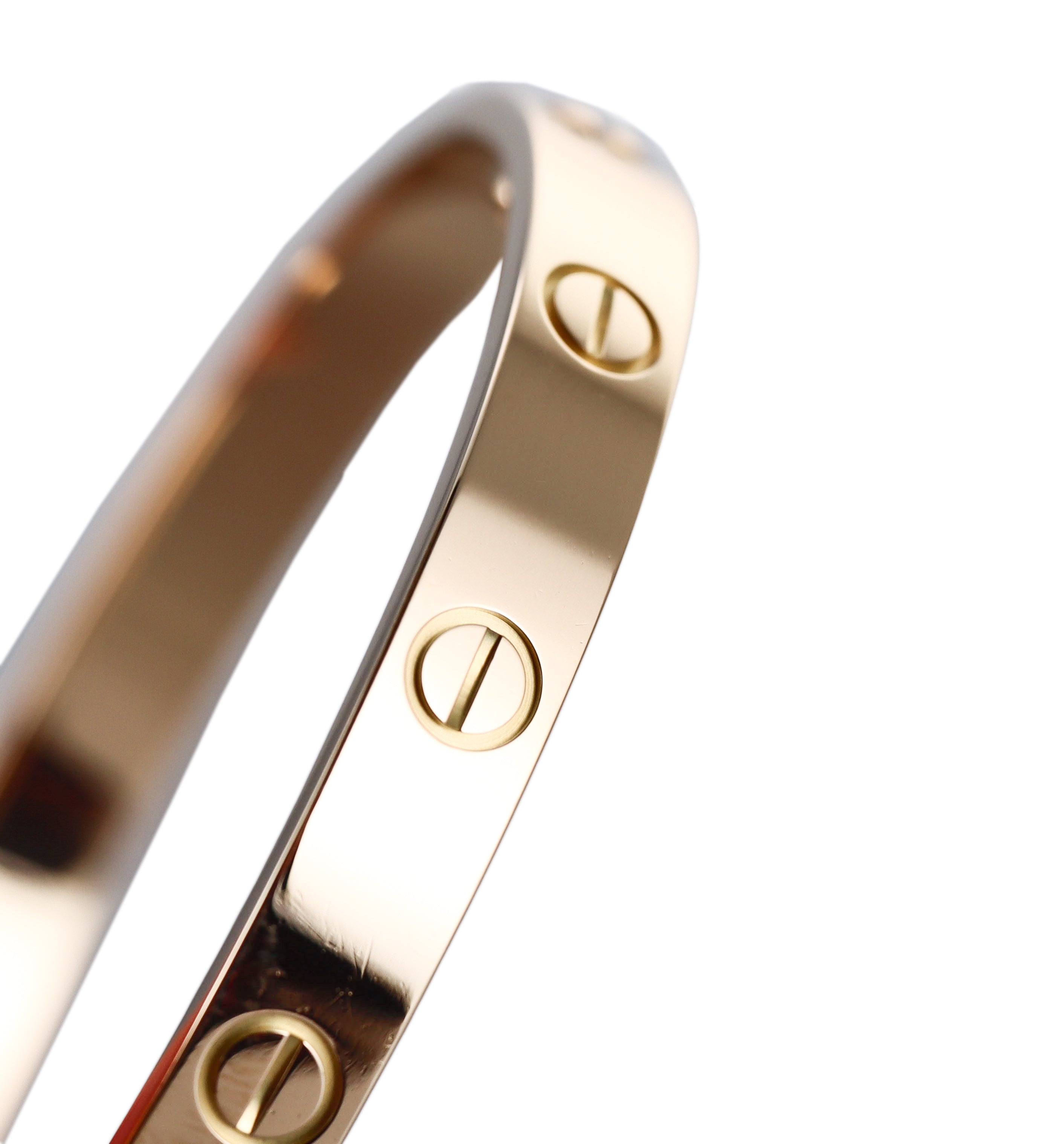 Cartier Love Yellow Gold Classic Model Bracelet Size 16