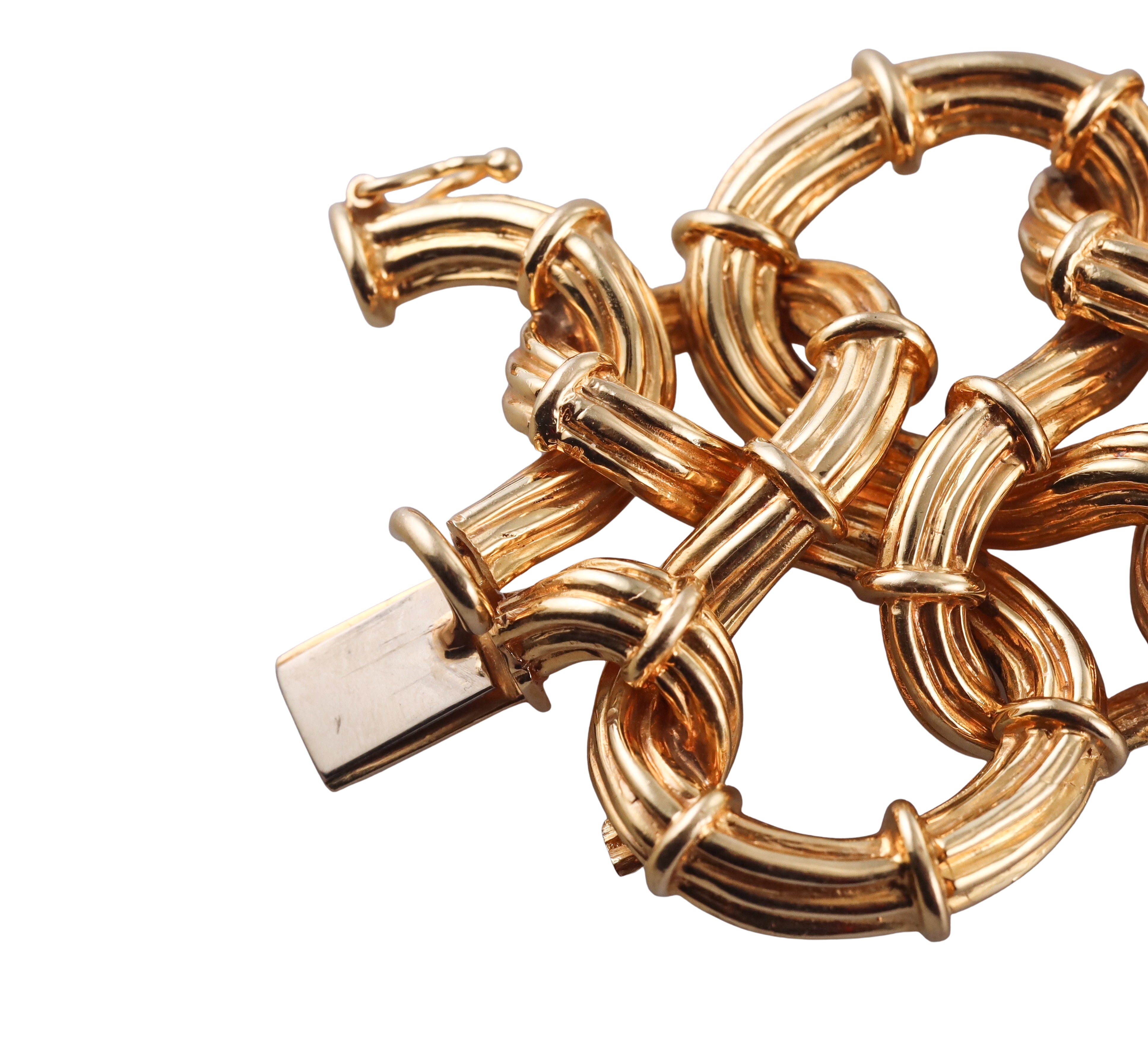 Tiffany & Co 1980s Gold Knot Bracelet