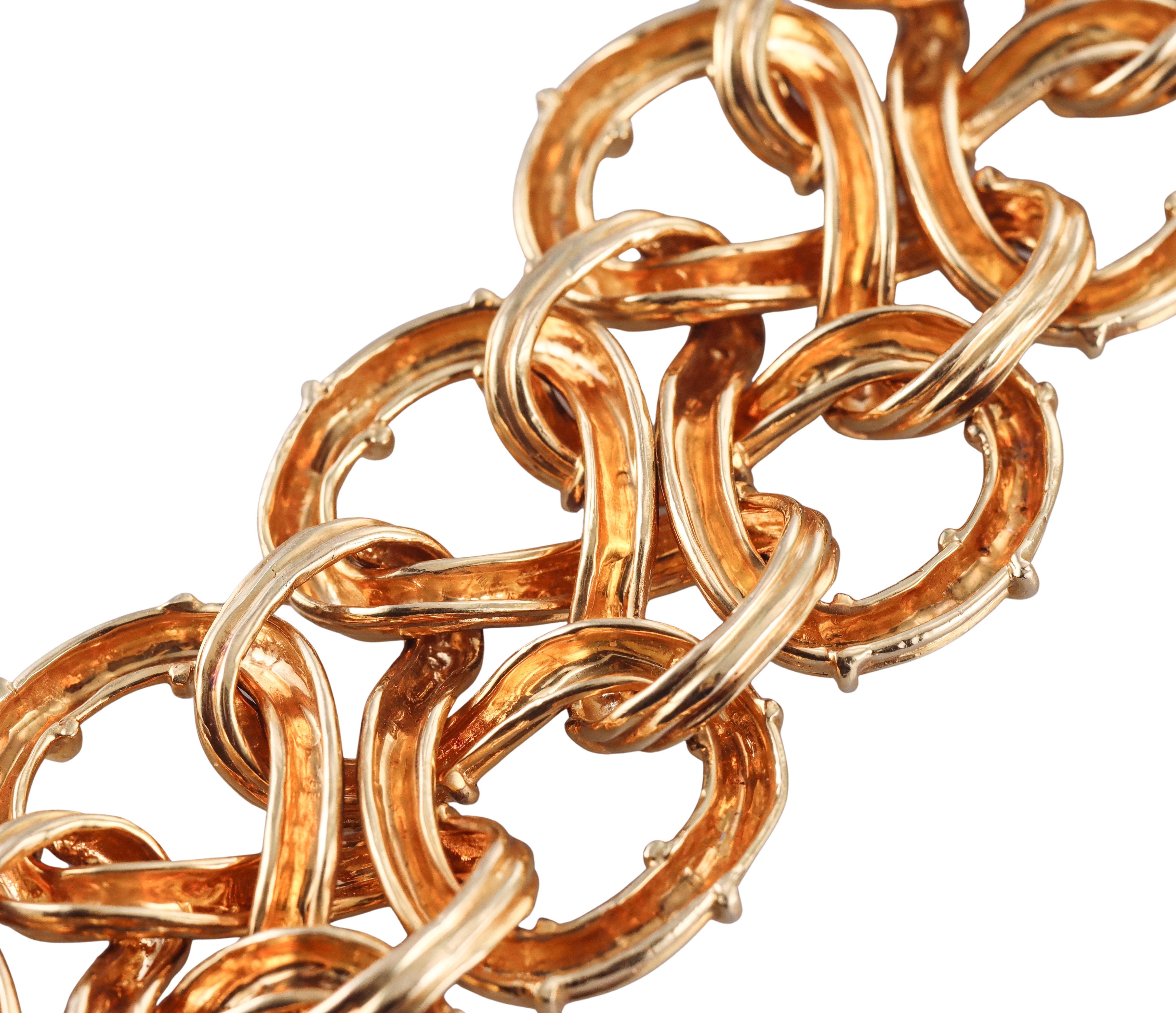 Tiffany & Co 1980s Gold Knot Bracelet