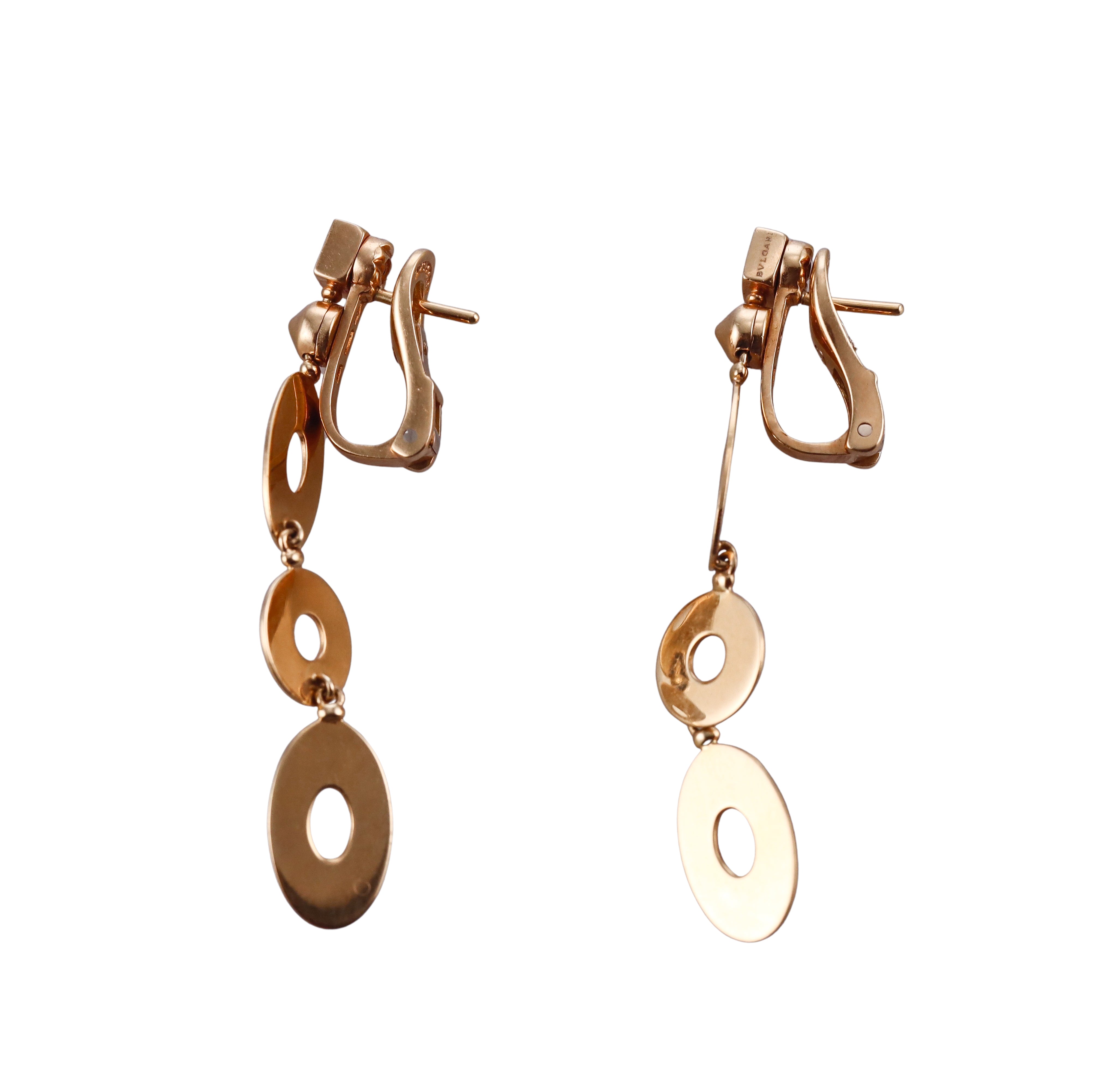 Bulgari Lucea Gold Drop Earrings